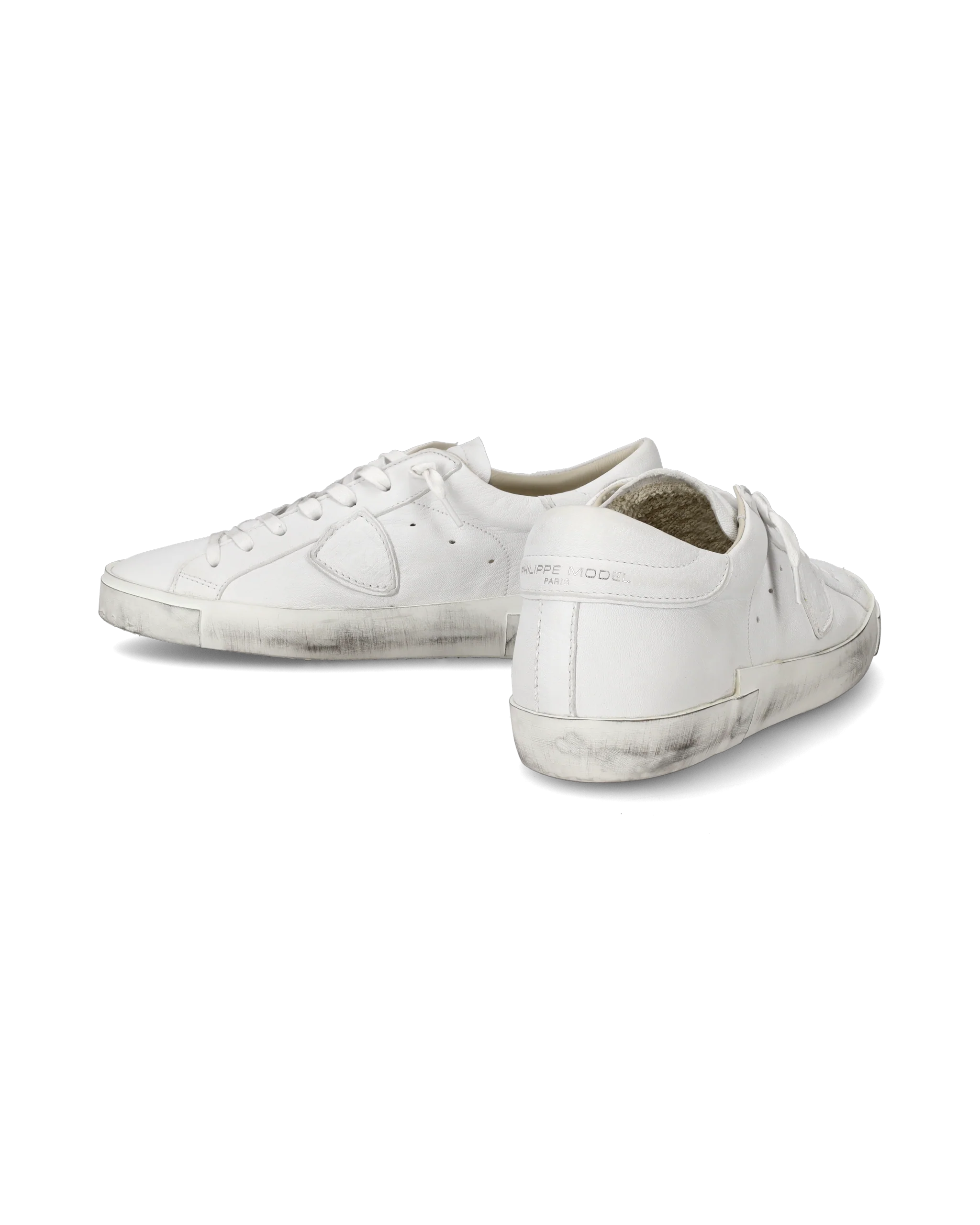 Men's Prsx Low-Top Sneakers in Leather, White - Image 6
