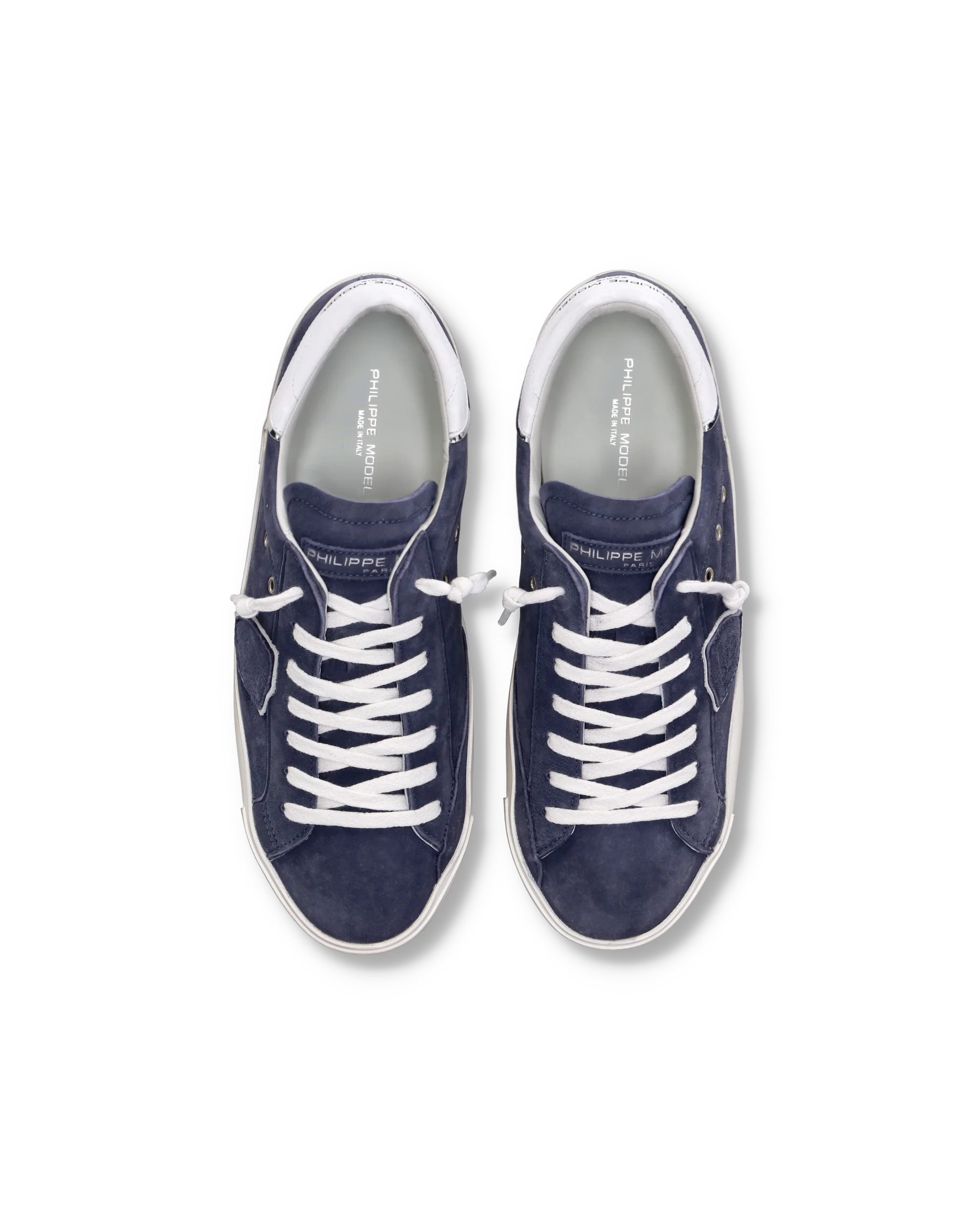 Men's low top Prsx tennis Sneakers, Blue - Image 4
