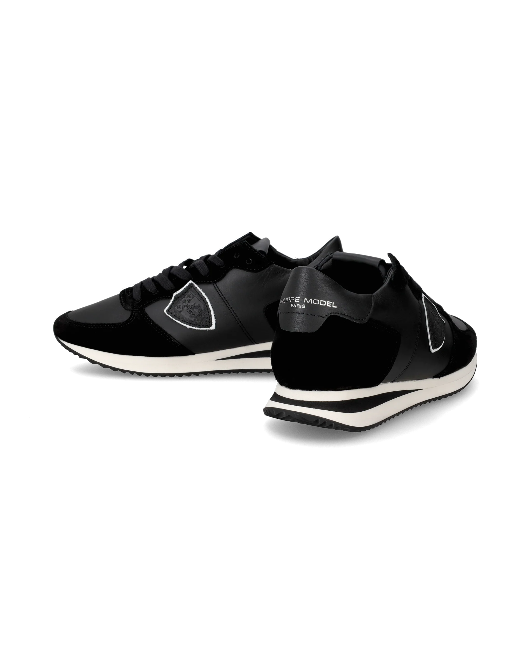 Women's Trpx Low-Top Sneakers in Leather, Black - Image 7