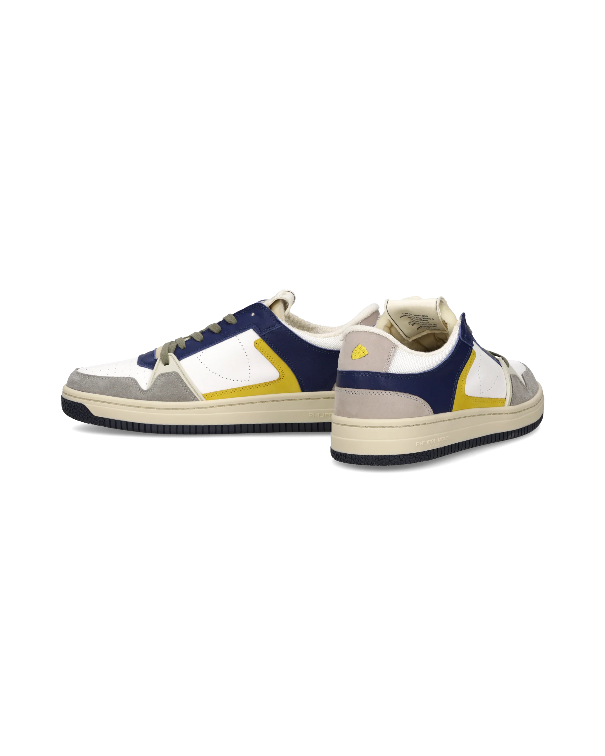 Sneakers La Grande Tennis Men, White Blue Yellow - Image 6