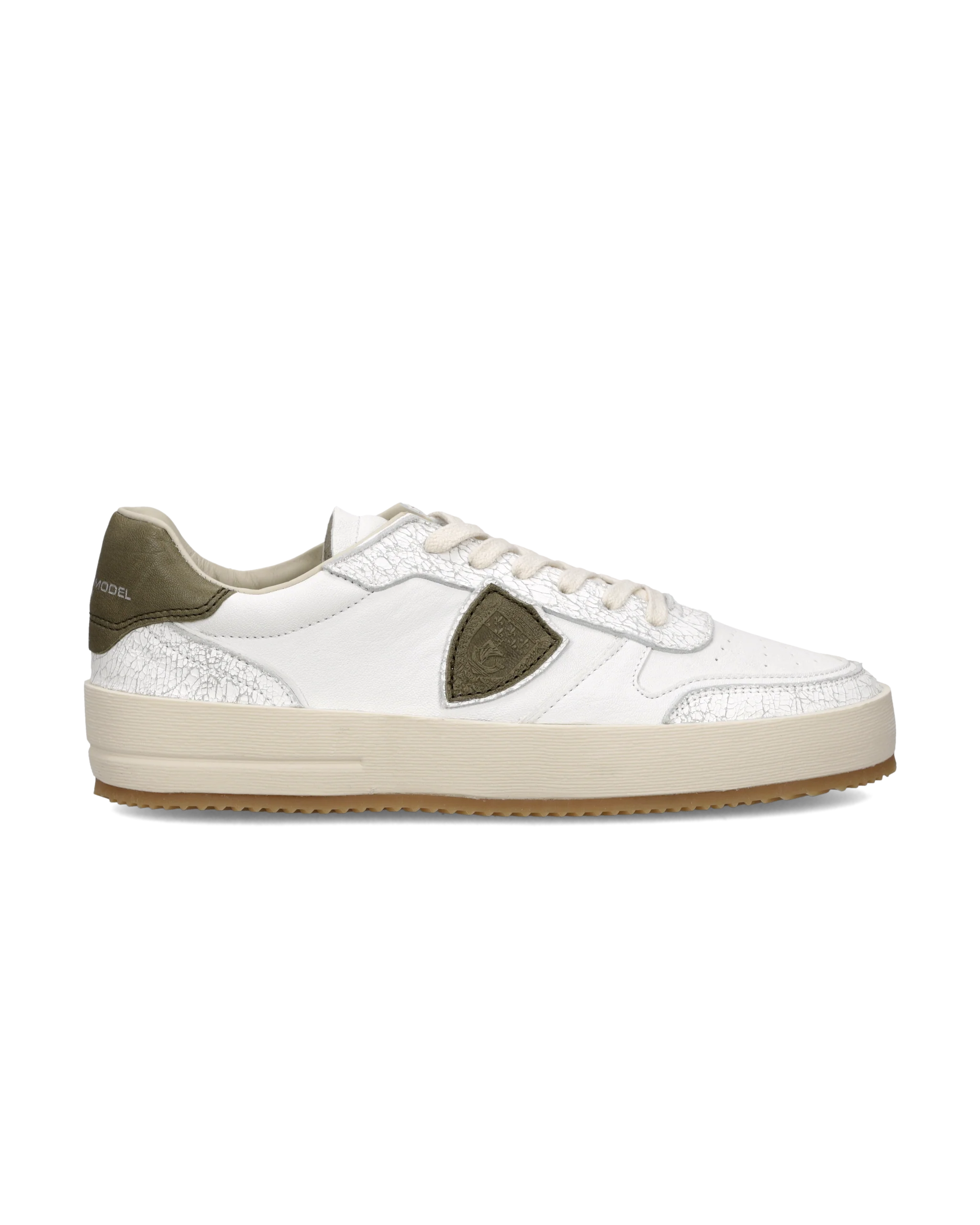Sneakers Nice Tennis Men, White Military Green