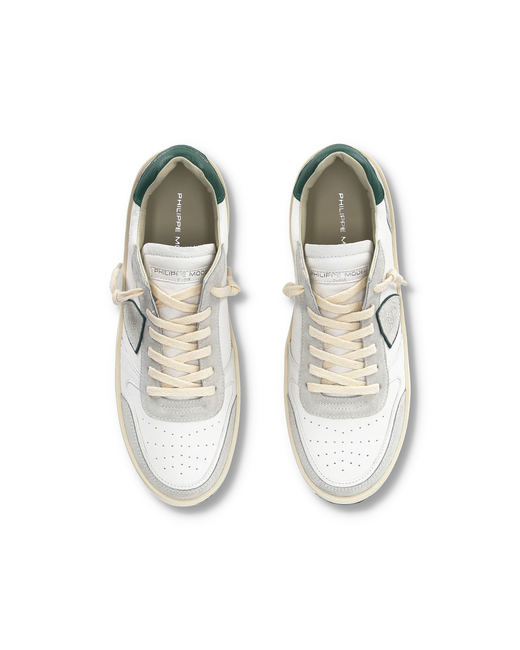 Sneakers Nice Tennis Men, White Green - Image 4