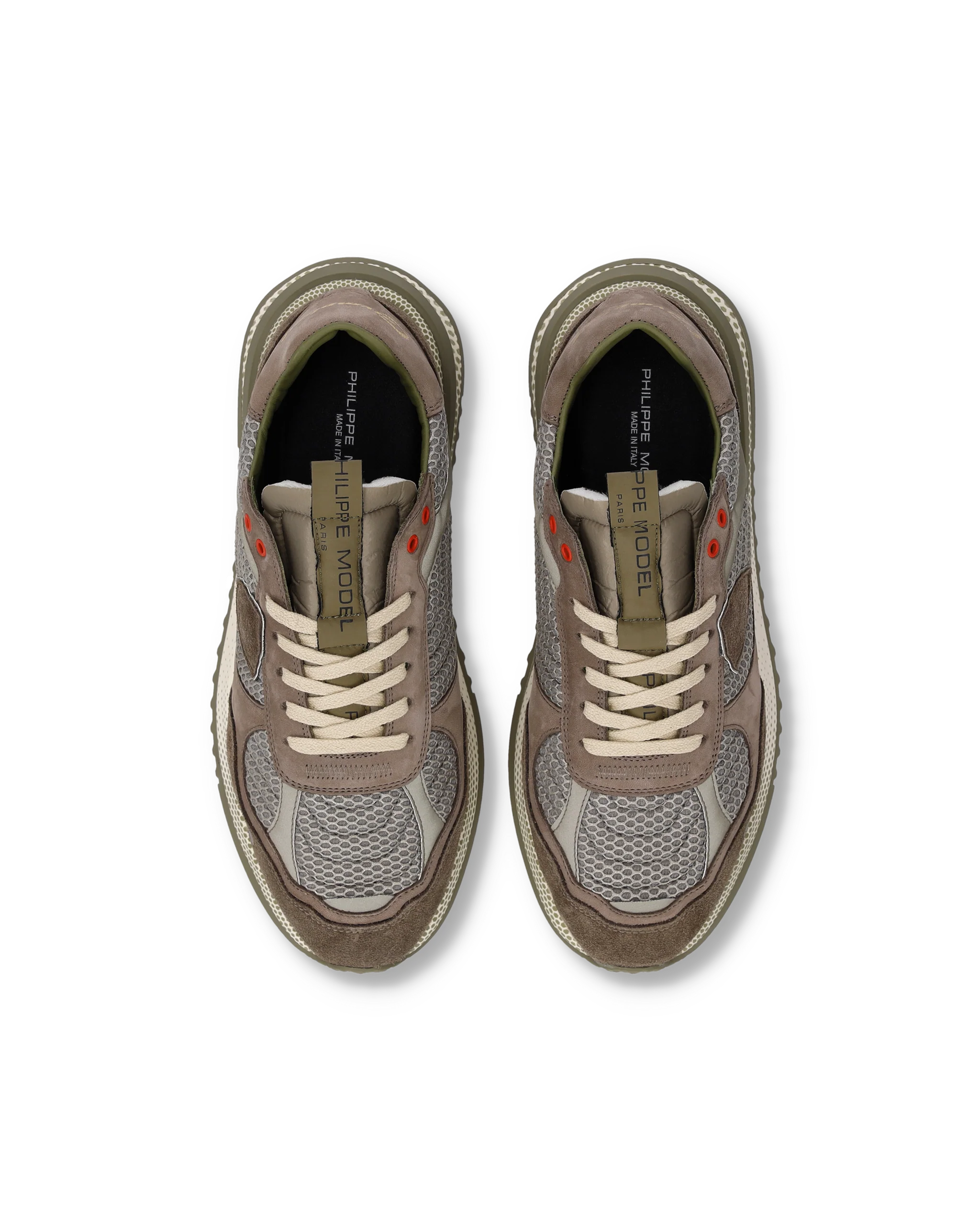Sneakers Olympique Running Men, Mud Military Green - Image 4