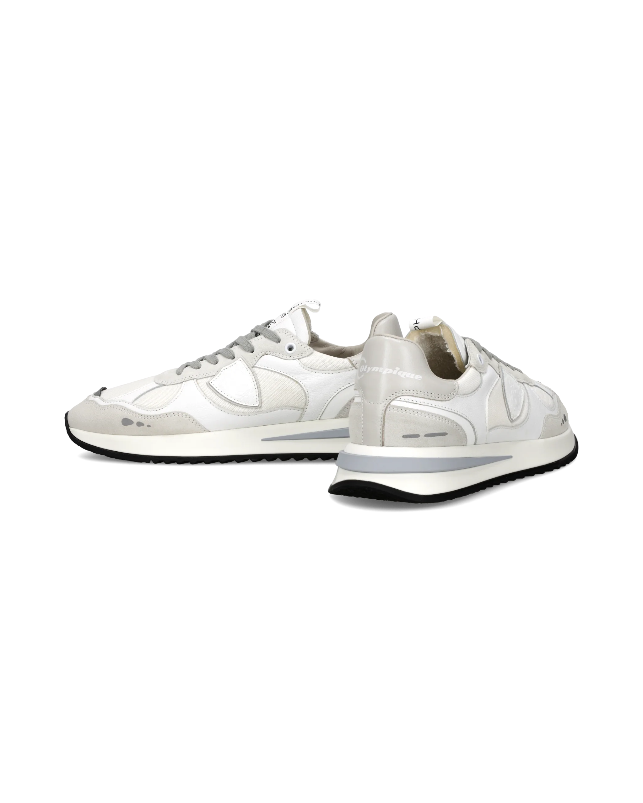 Sneaker Olympique Men, White Grey - Image 6