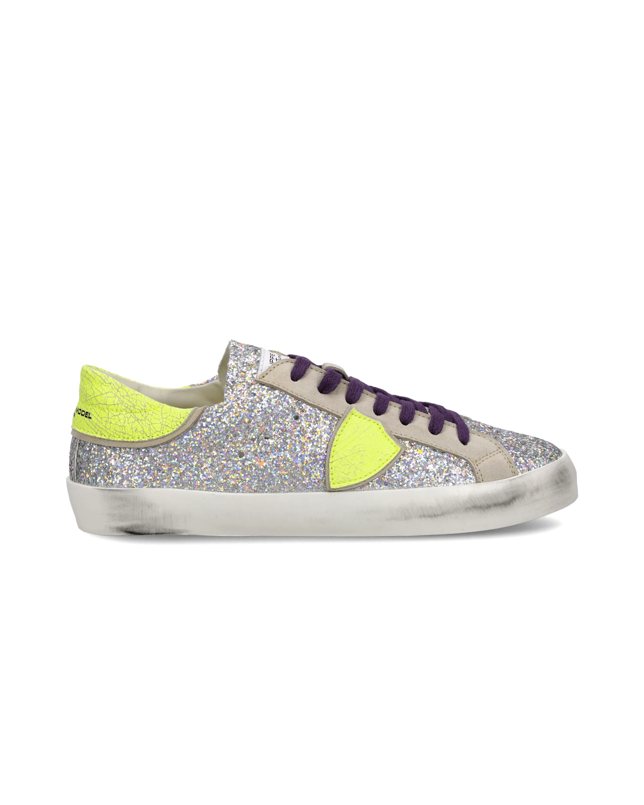 Sneakers Prsx Junior, Silver Neon