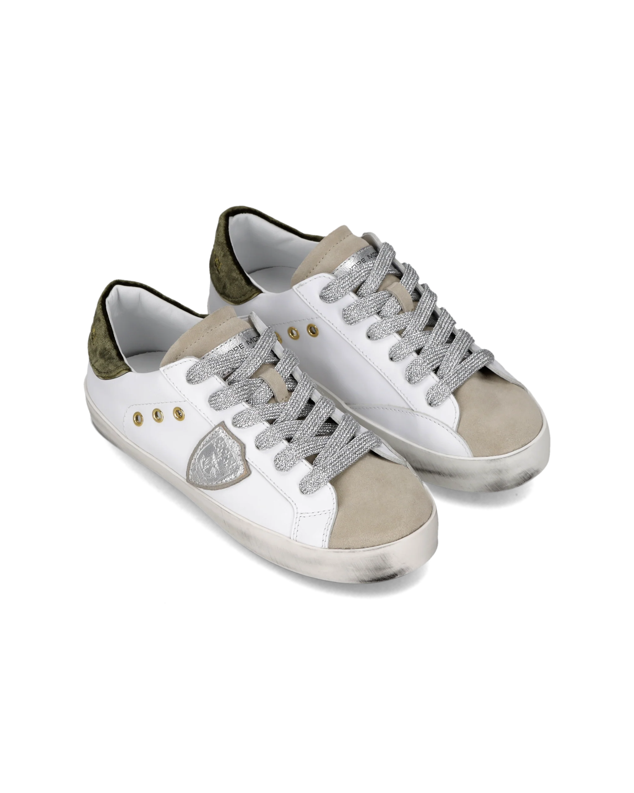 Sneaker Prsx Kids, White Military Green - Image 2
