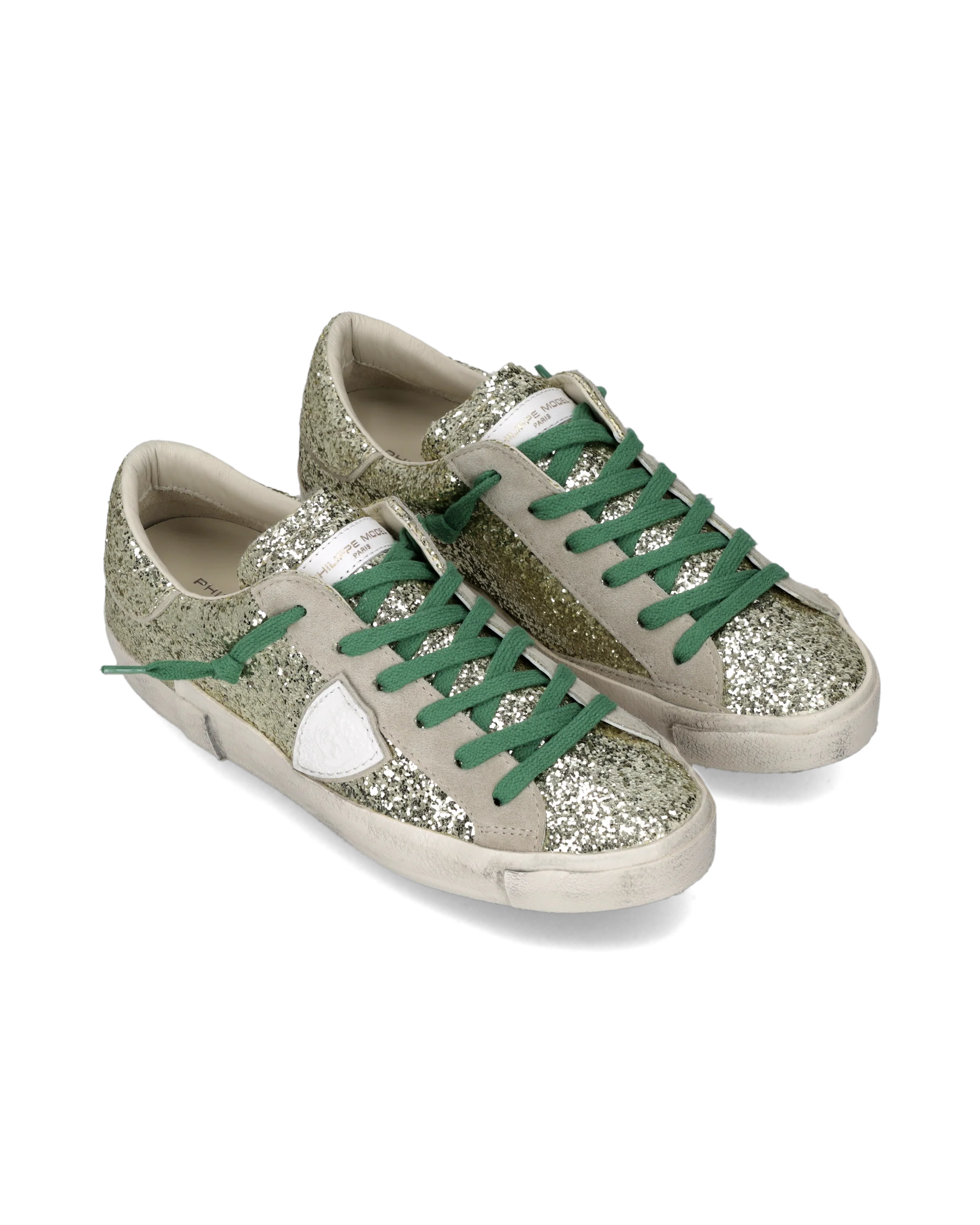 Sneakers Prsx Women with glitter upper, Gold - Image 2