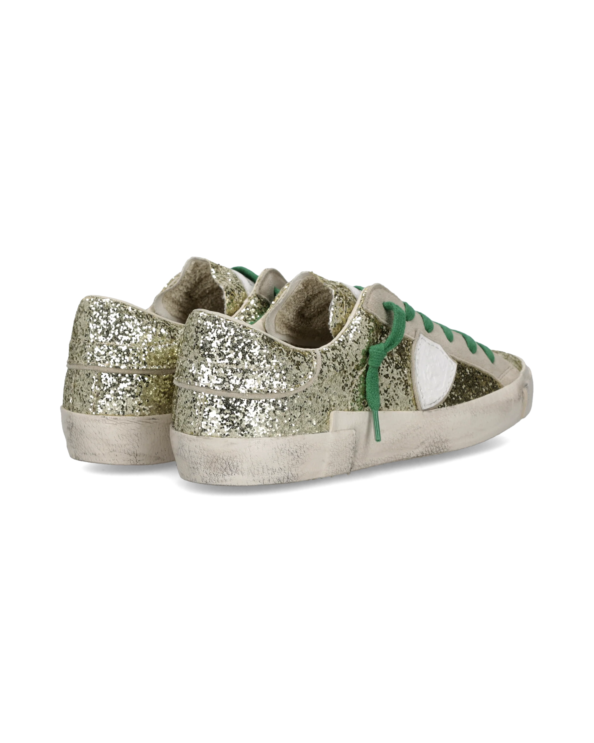 Sneakers Prsx Women with glitter upper, Gold - Image 3