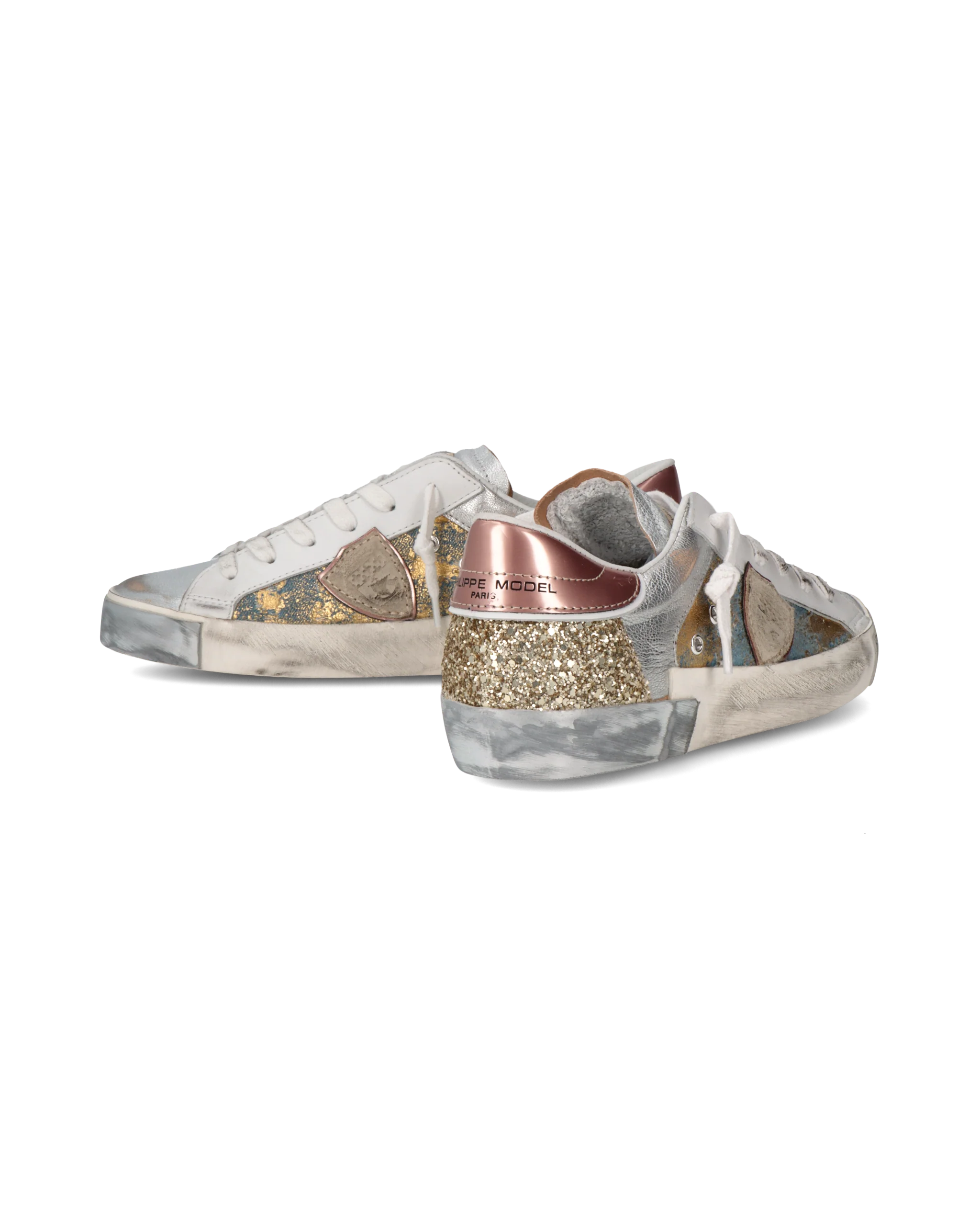 Sneakers Prsx Tennis Women, Light Blue Gold - Image 6