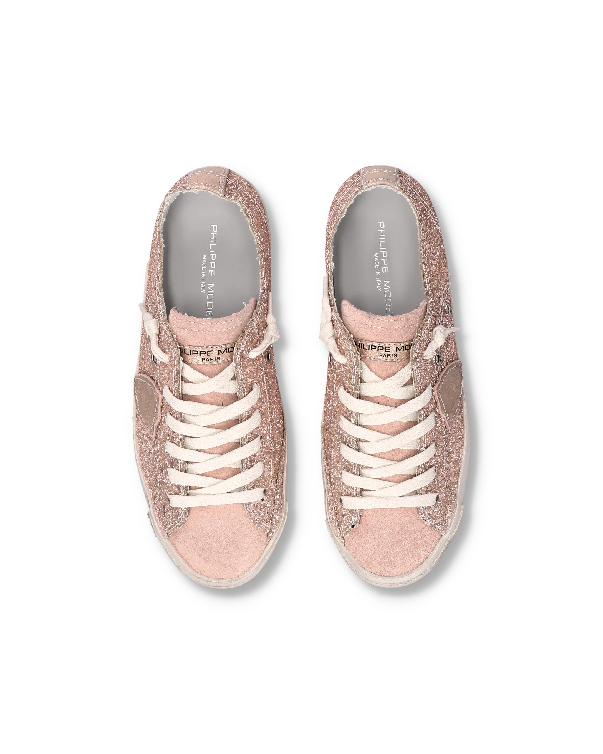 Sneakers Prsx Tennis Women with glitter upper, Pink - Image 4