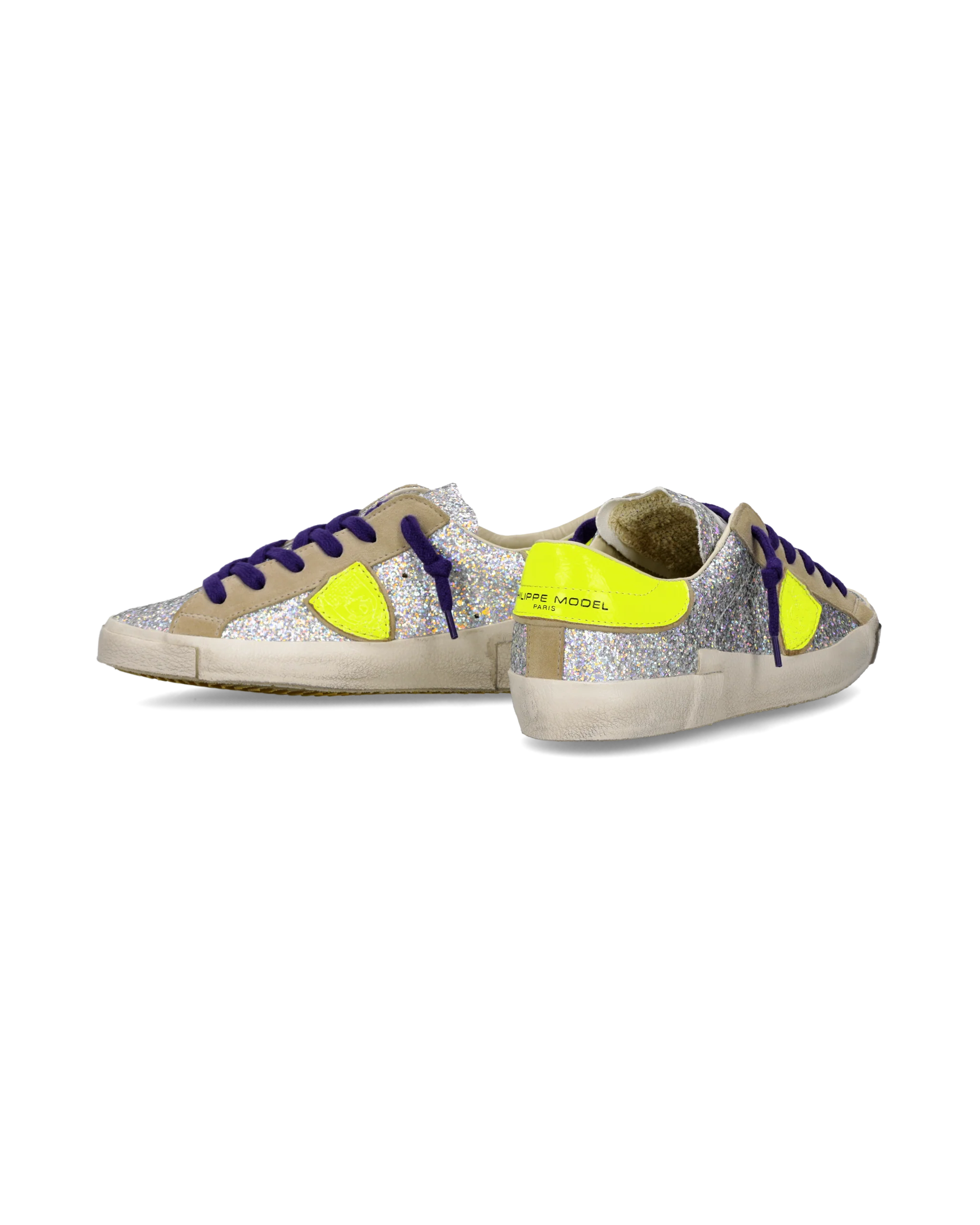 Sneakers Prsx Women, Silver Neon Yellow - Image 6