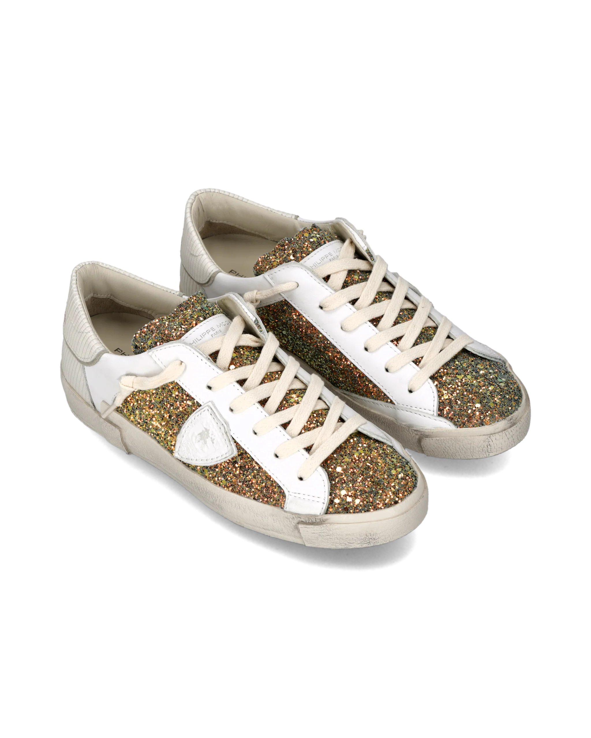 Sneakers Prsx Women, White Gold Green - Image 2