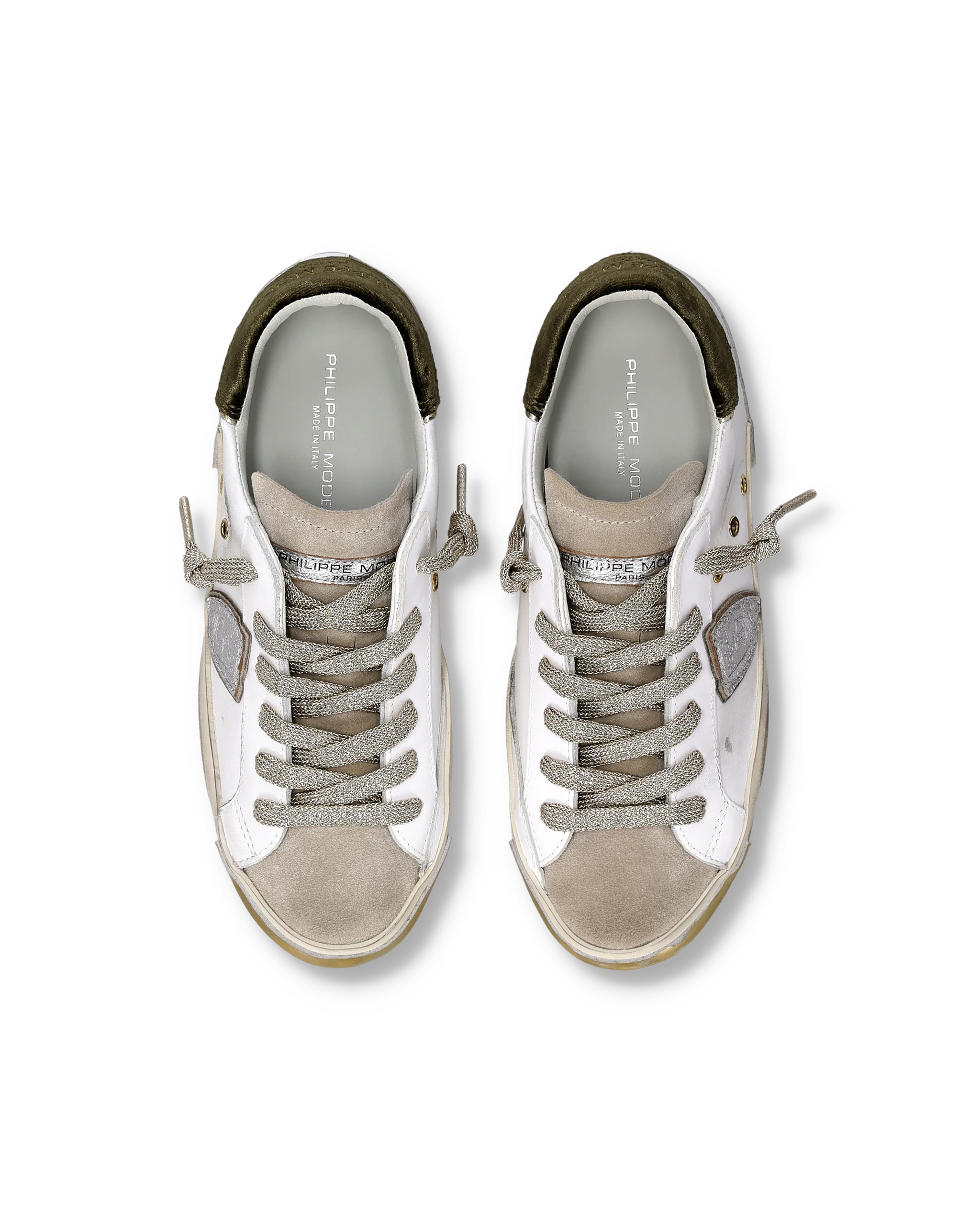 Sneakers Prsx Tennis Women, White Military Green - Image 4