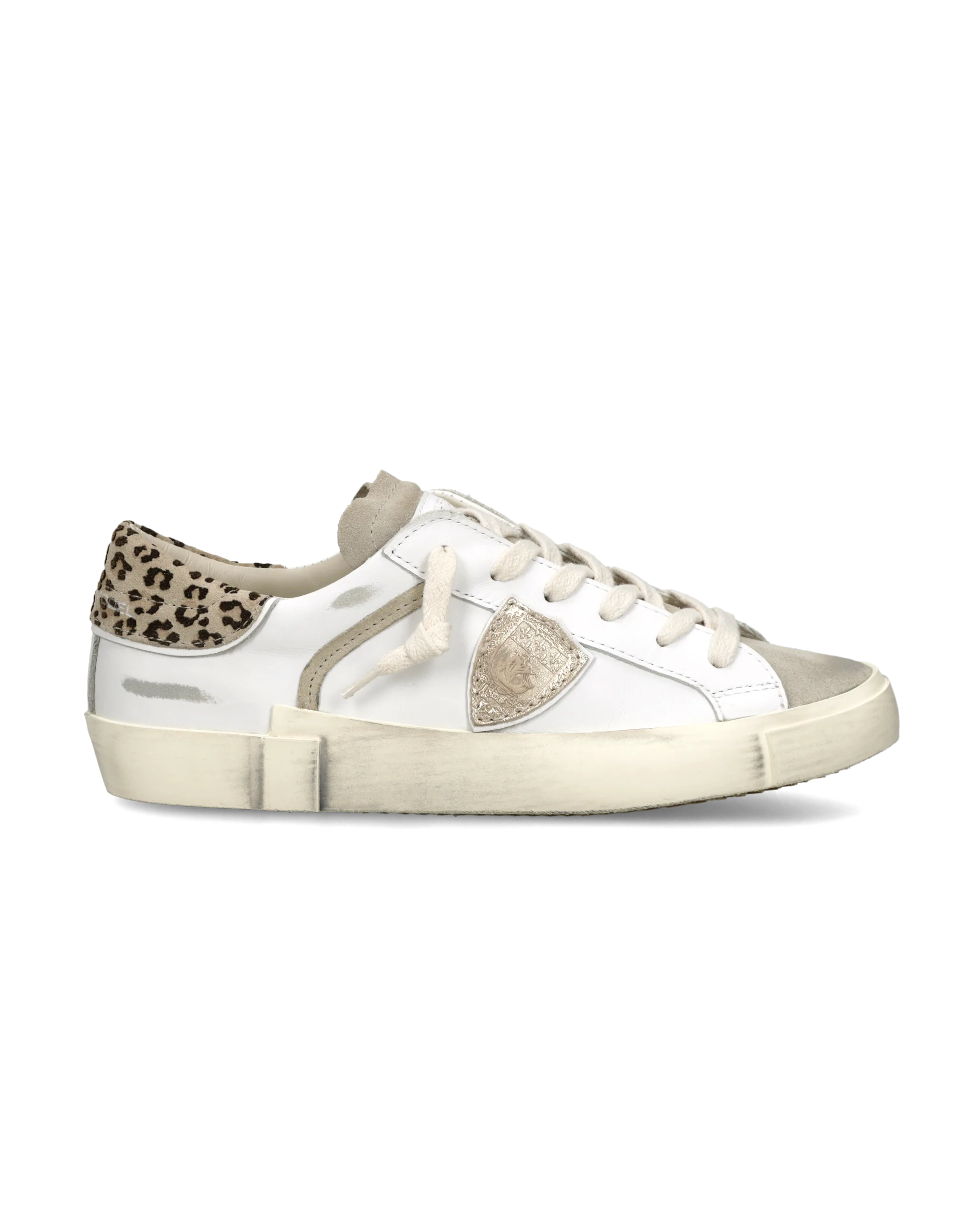 Sneakers Prsx Women, White Mud Animal-Print