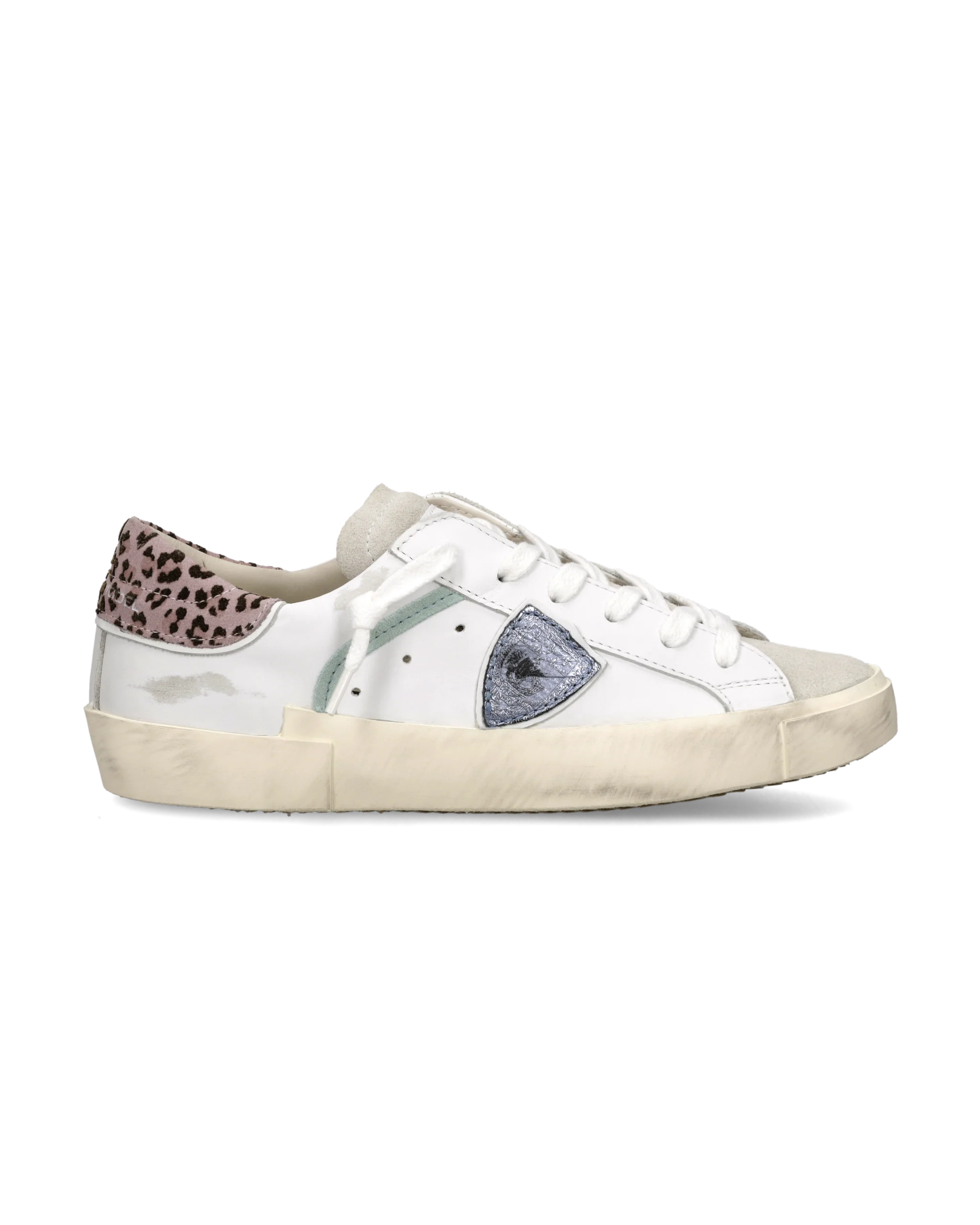 Sneakers Prsx Women, White Light Blue Animal-Print