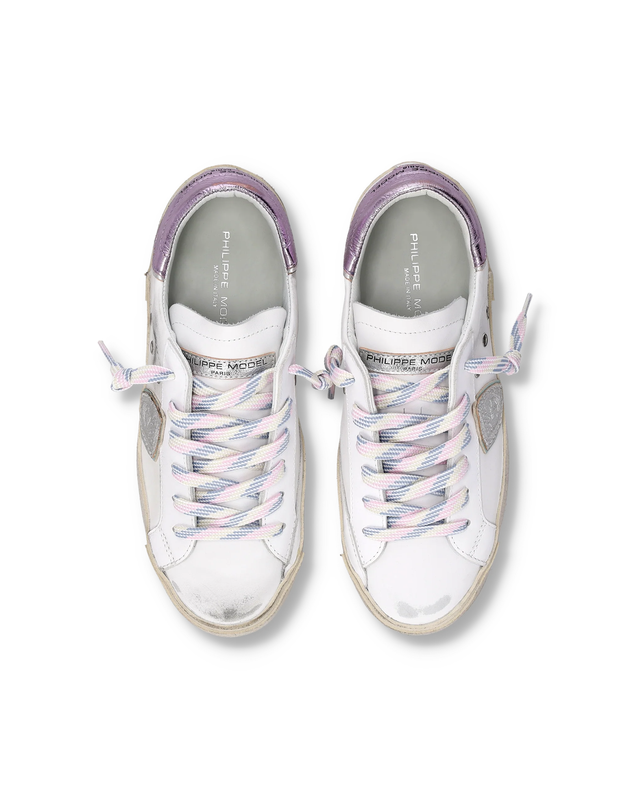 Sneakers Prsx Tennis Women, White Metallic Lilac - Image 4