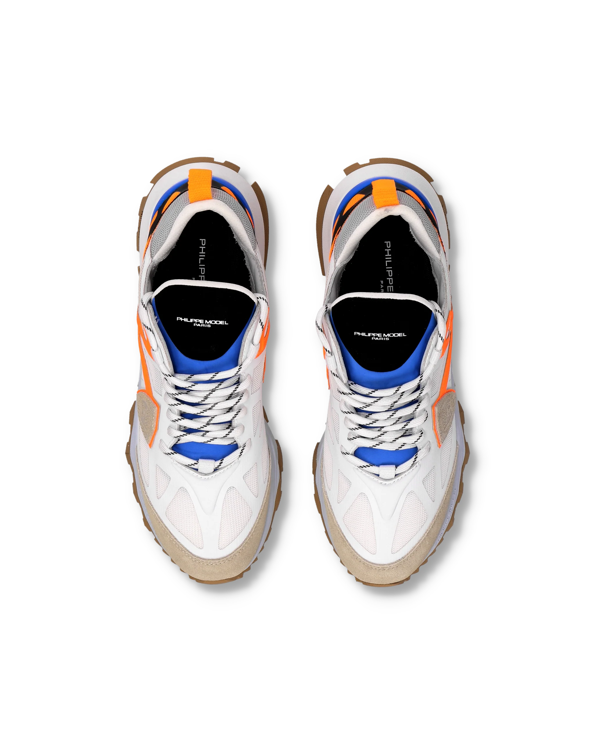 Sneakers Rocx Running Men, White Orange - Image 4