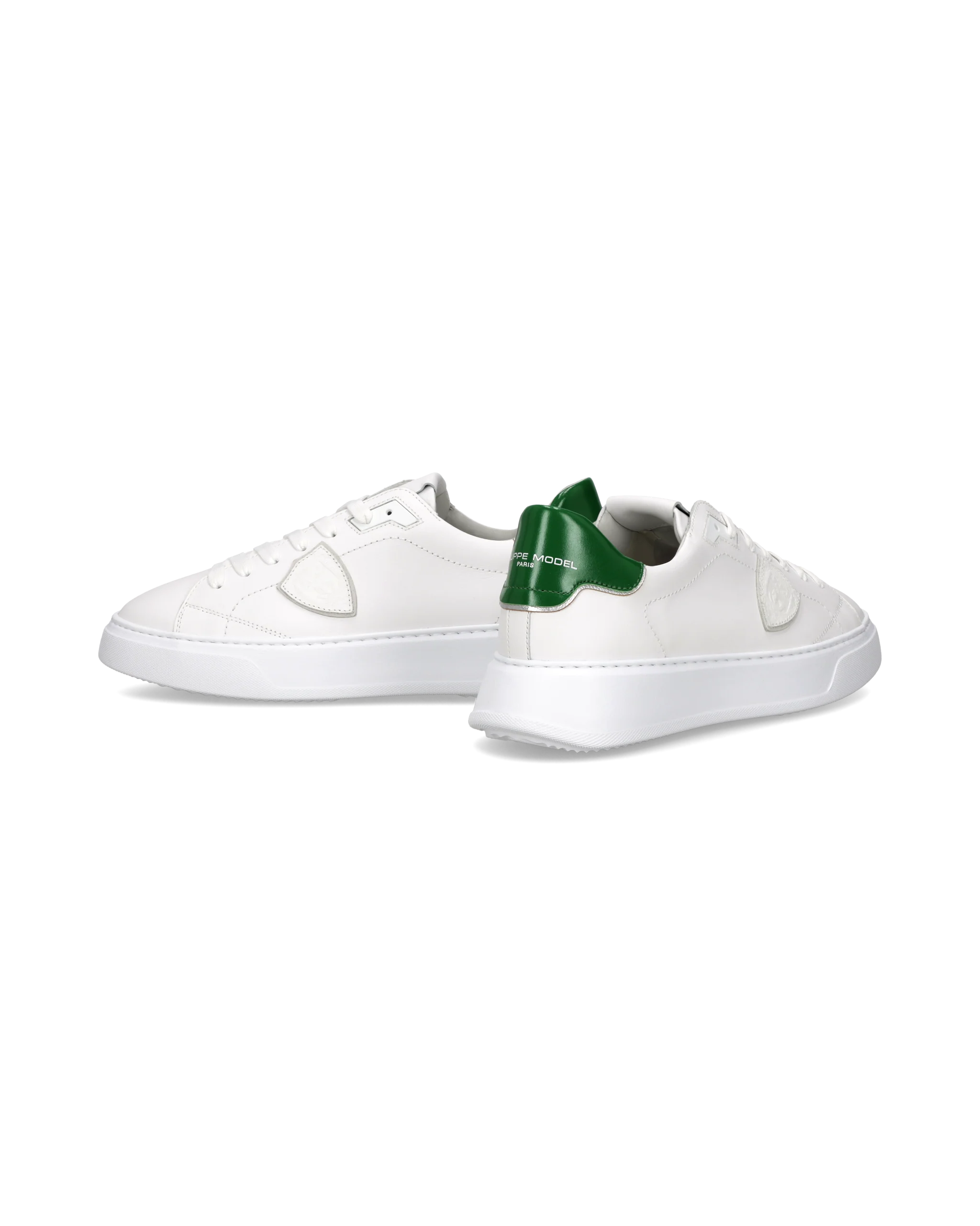 Sneakers Temple Men, White Bottle Green - Image 6