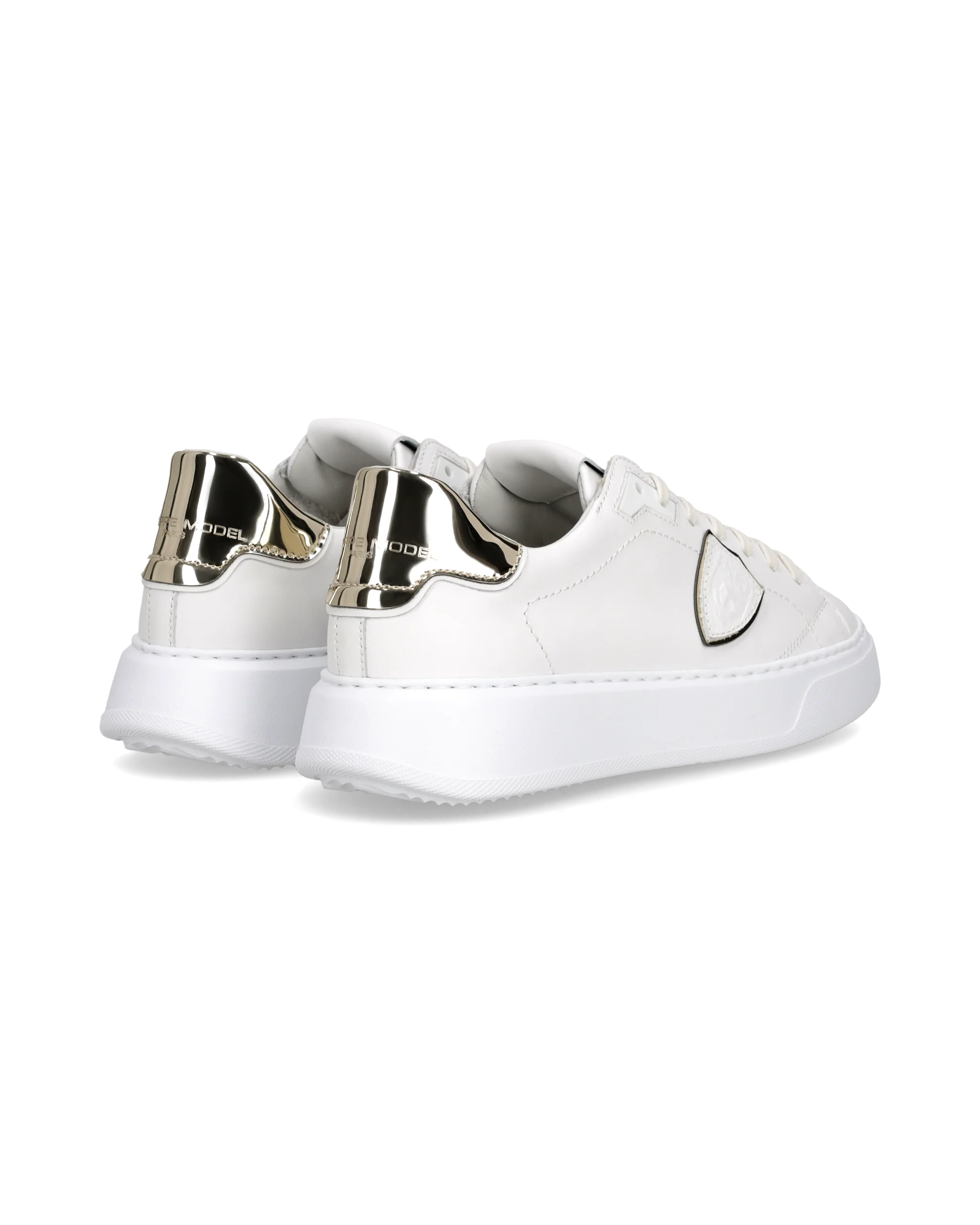 Sneakers Temple Women, White Gold - Image 3