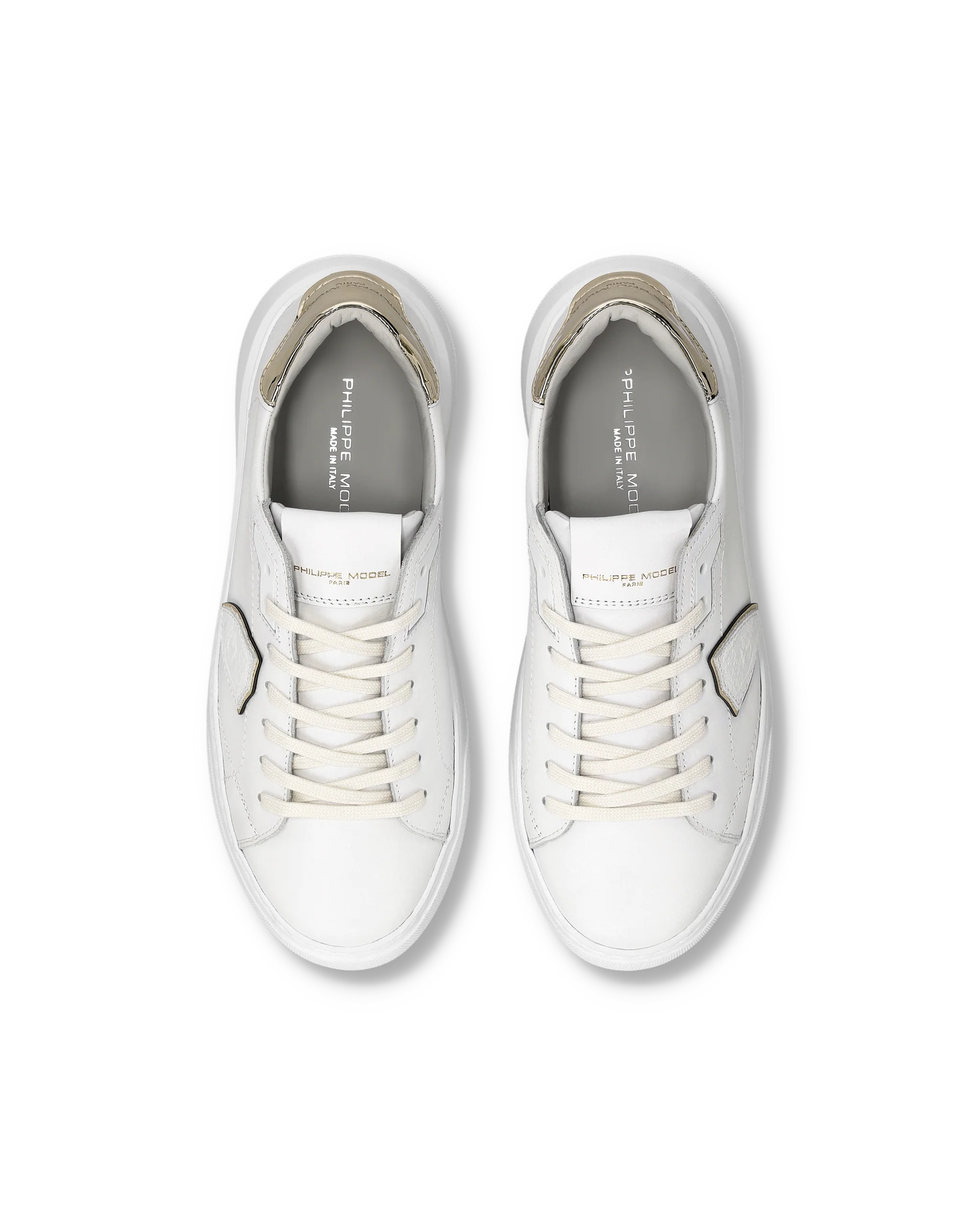 Sneakers Temple Women, White Gold - Image 4