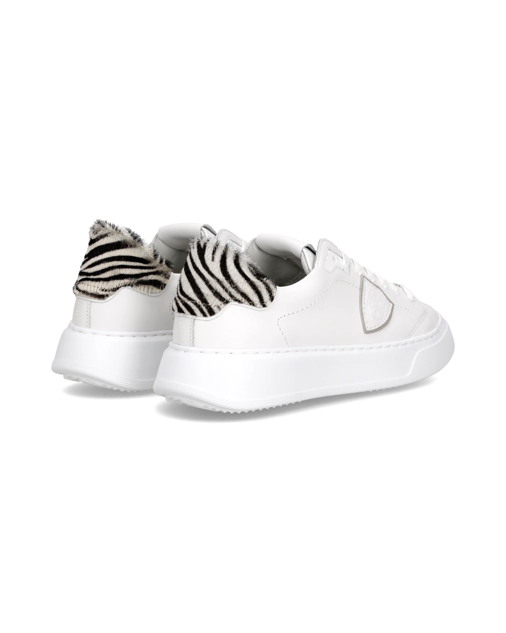Sneakers Temple Tennis Women, White Animal print - Image 3