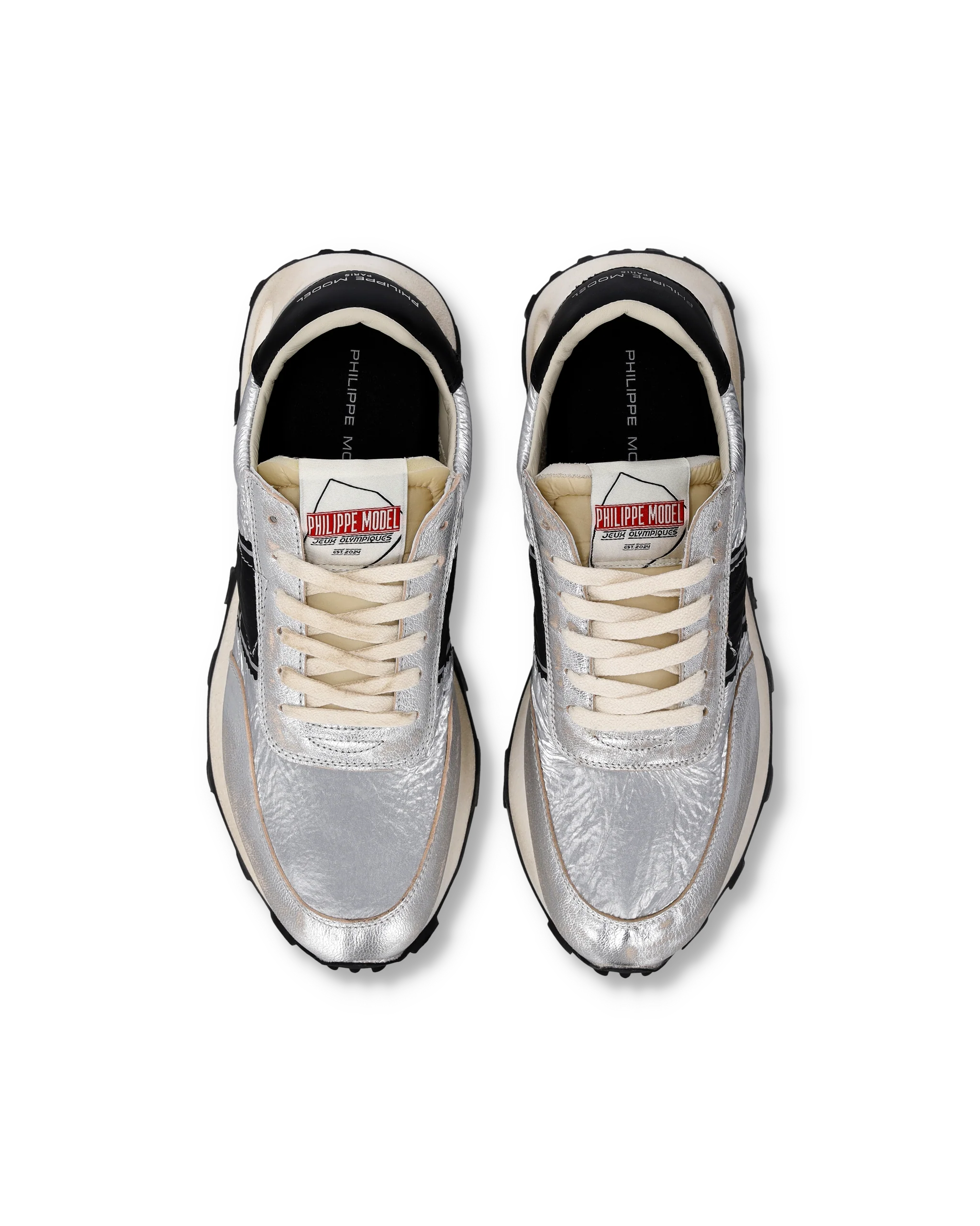 Sneakers Tour Running Men, Silver Black - Image 4