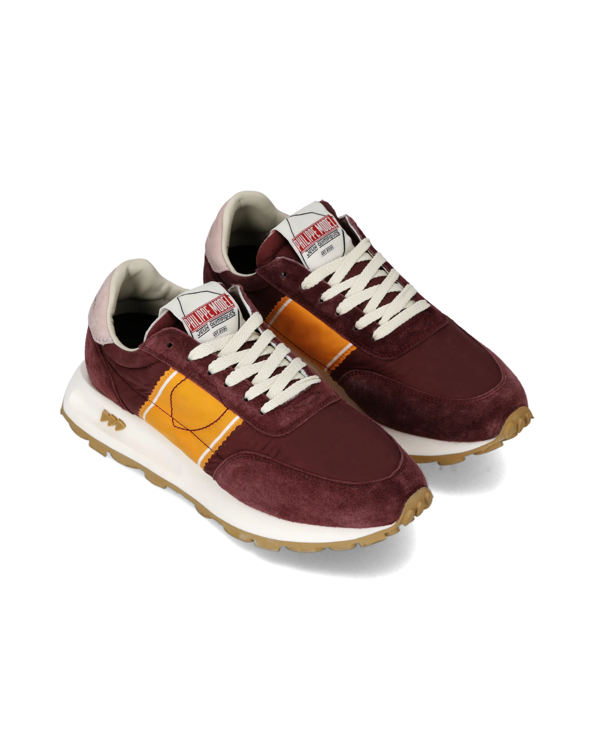 Sneakers Tour Running Women, Burgundy Orange - Image 2