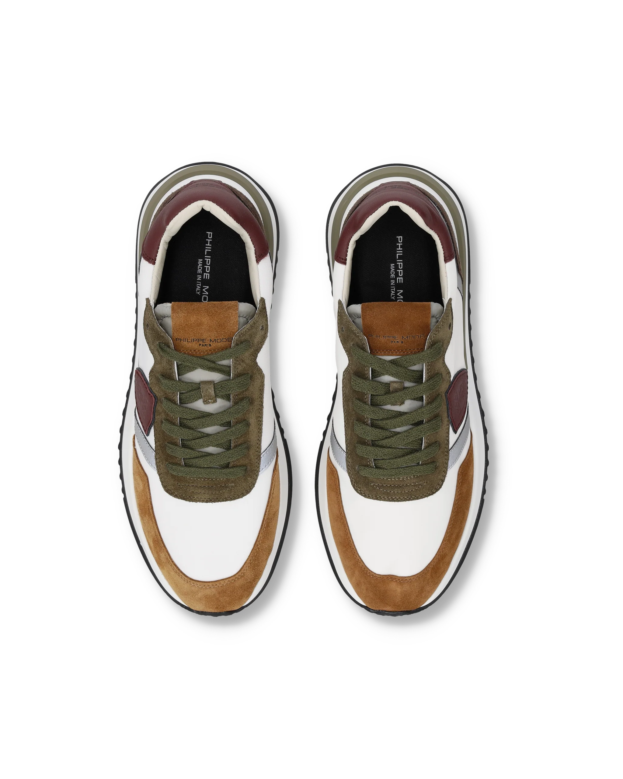 Sneakers Tropez 2.1 Running Men, White Brown - Image 4