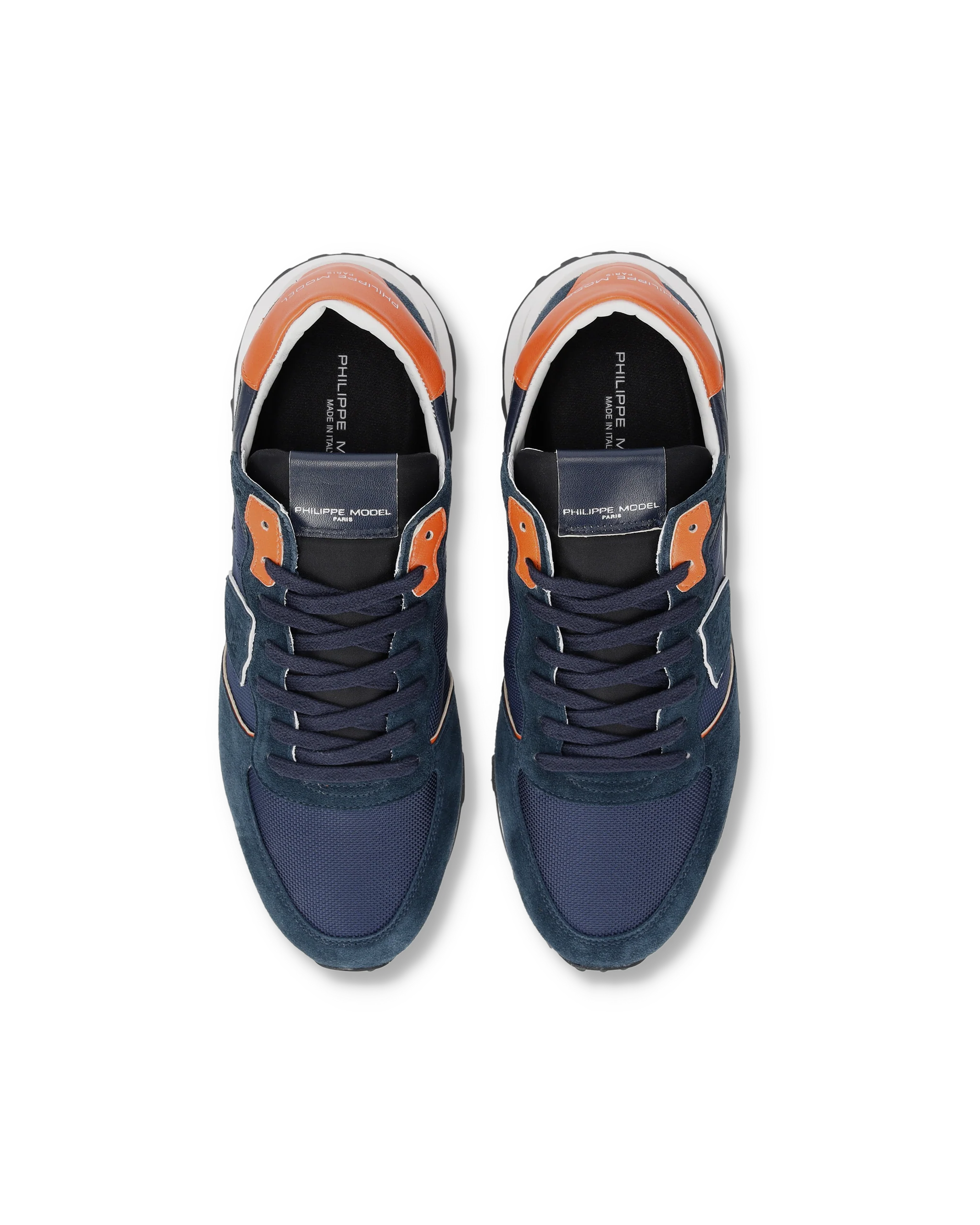 Sneakers Tropez Haute Running Men, Blue Orange - Image 4