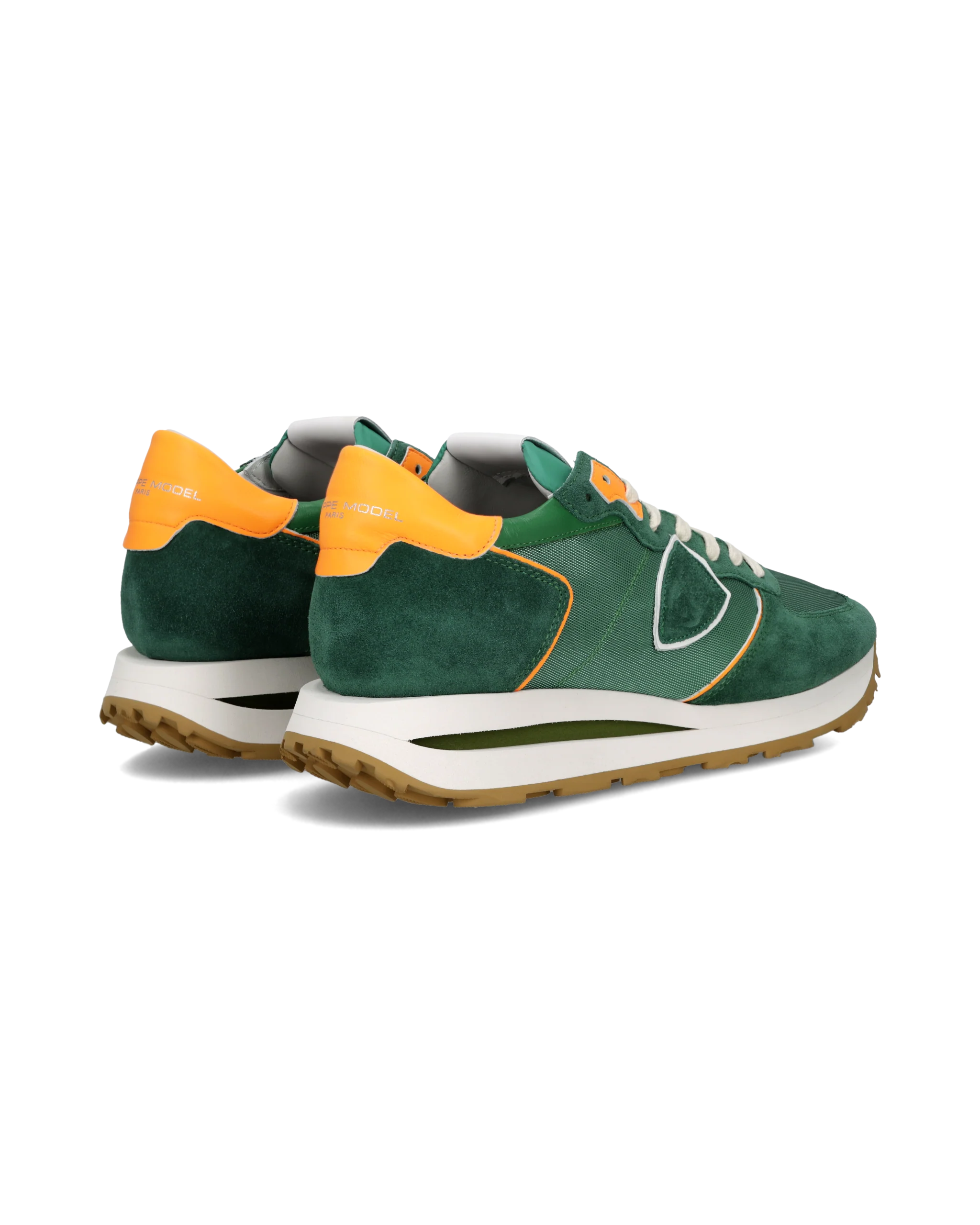 Sneakers Tropez Haute Running Men, Green Orange - Image 3