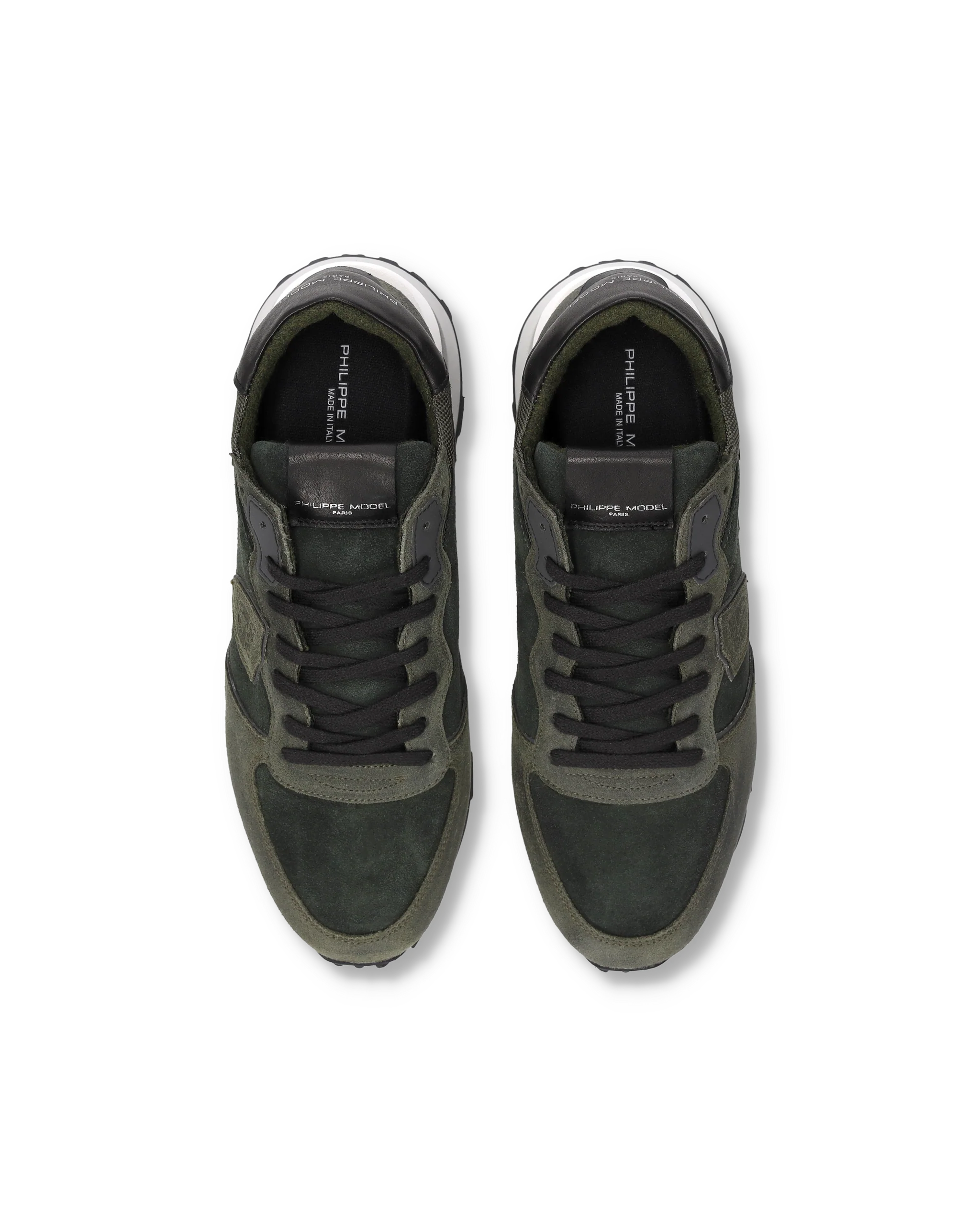 Sneakers Tropez Haute Running Men, Military Green White - Image 4