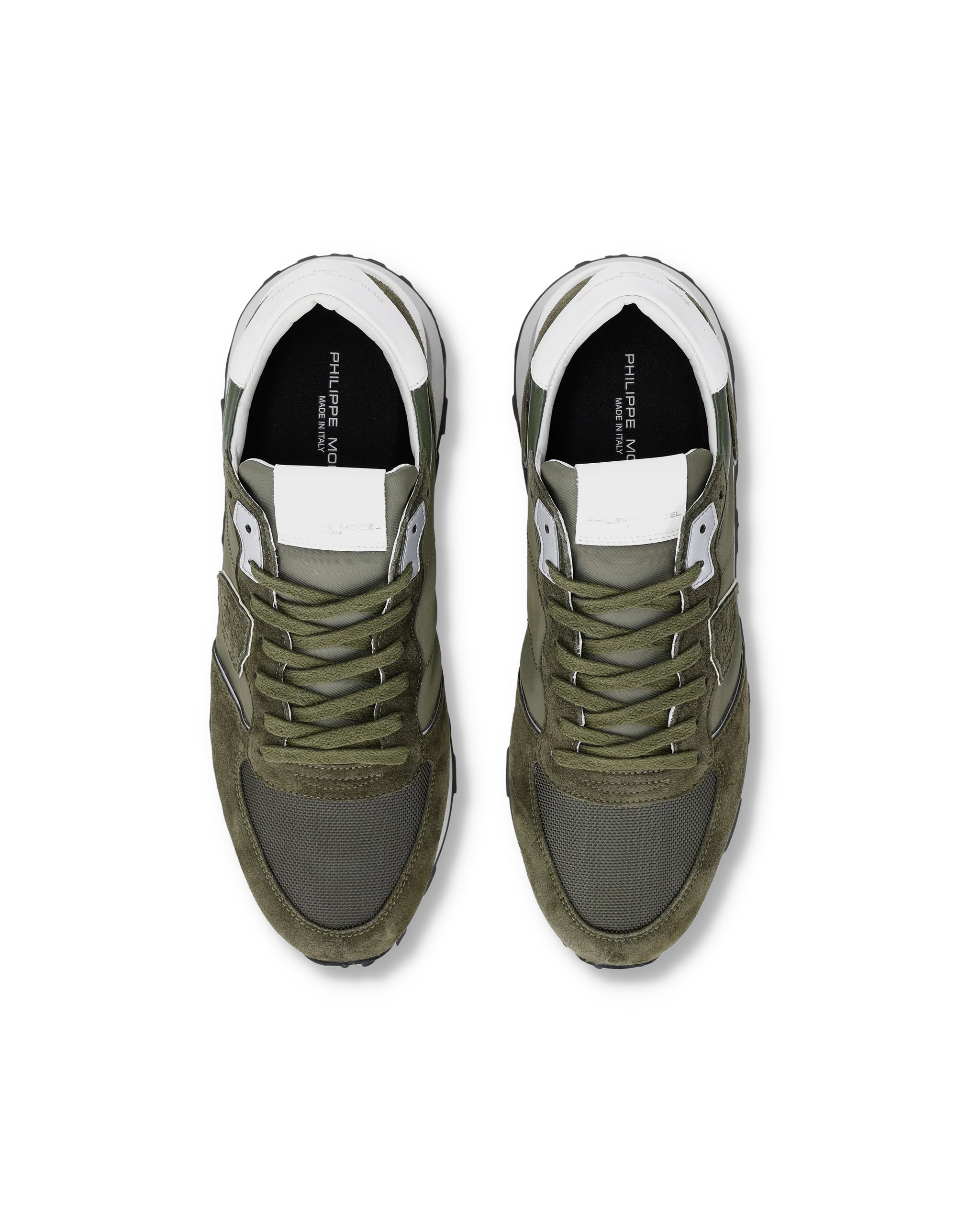 Sneakers Tropez Haute Running Men, Military Green White - Image 4