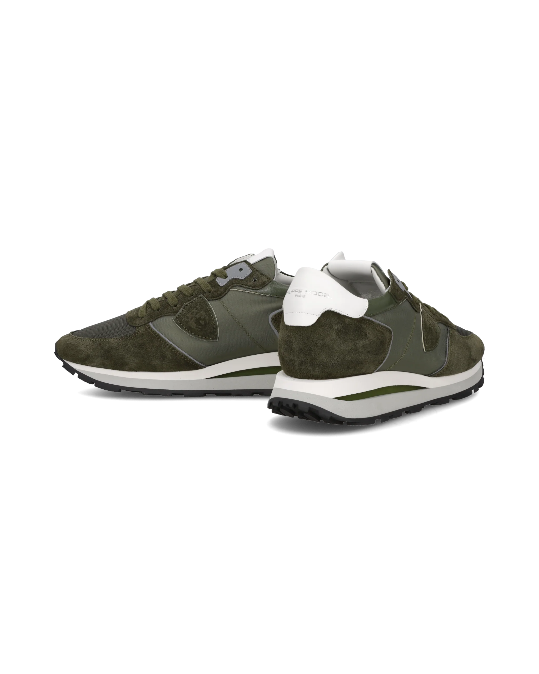 Sneakers Tropez Haute Running Men, Military Green White - Image 6