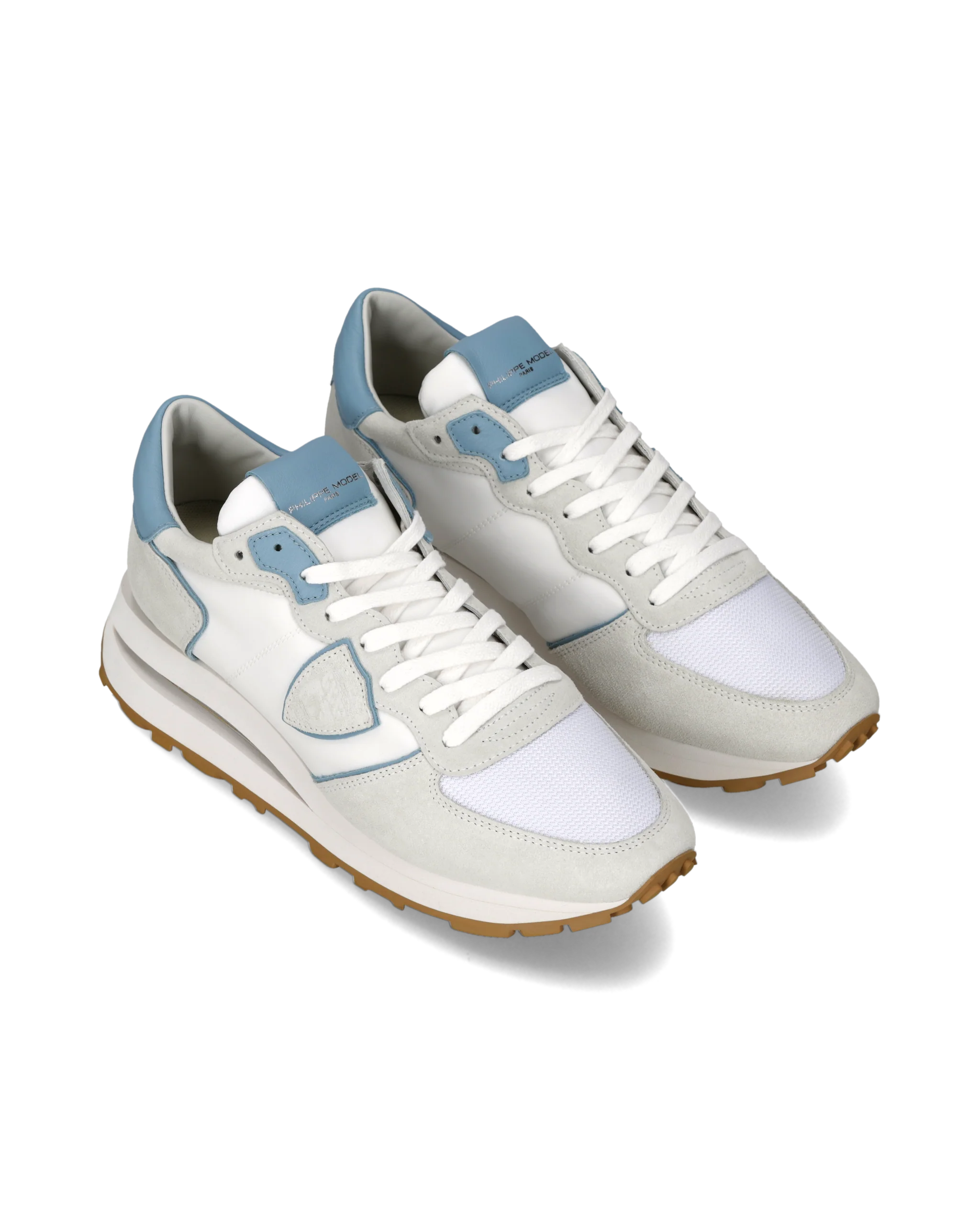 Sneakers Tropez Haute Men, White Avio Grey - Image 2