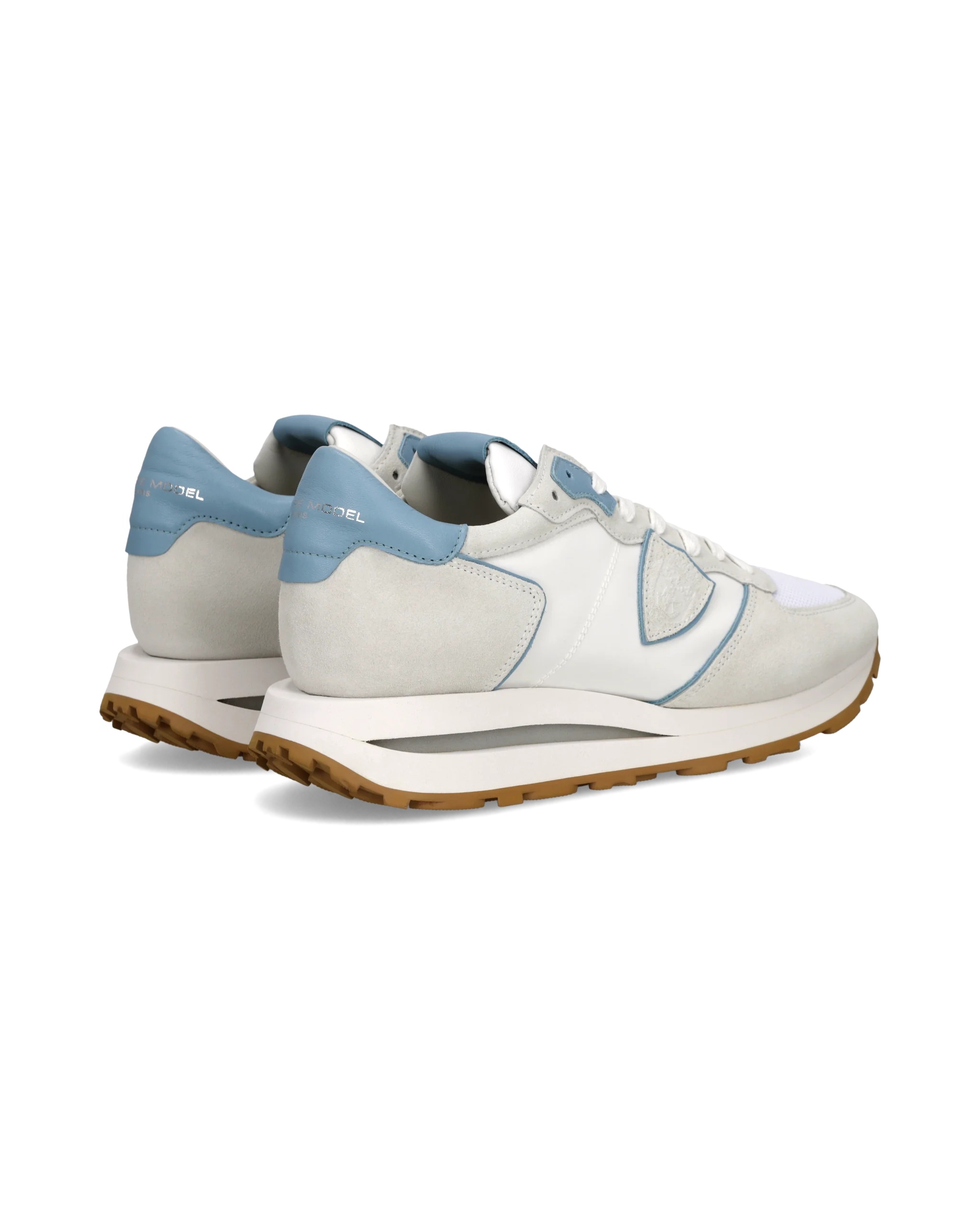 Sneakers Tropez Haute Men, White Avio Grey - Image 3