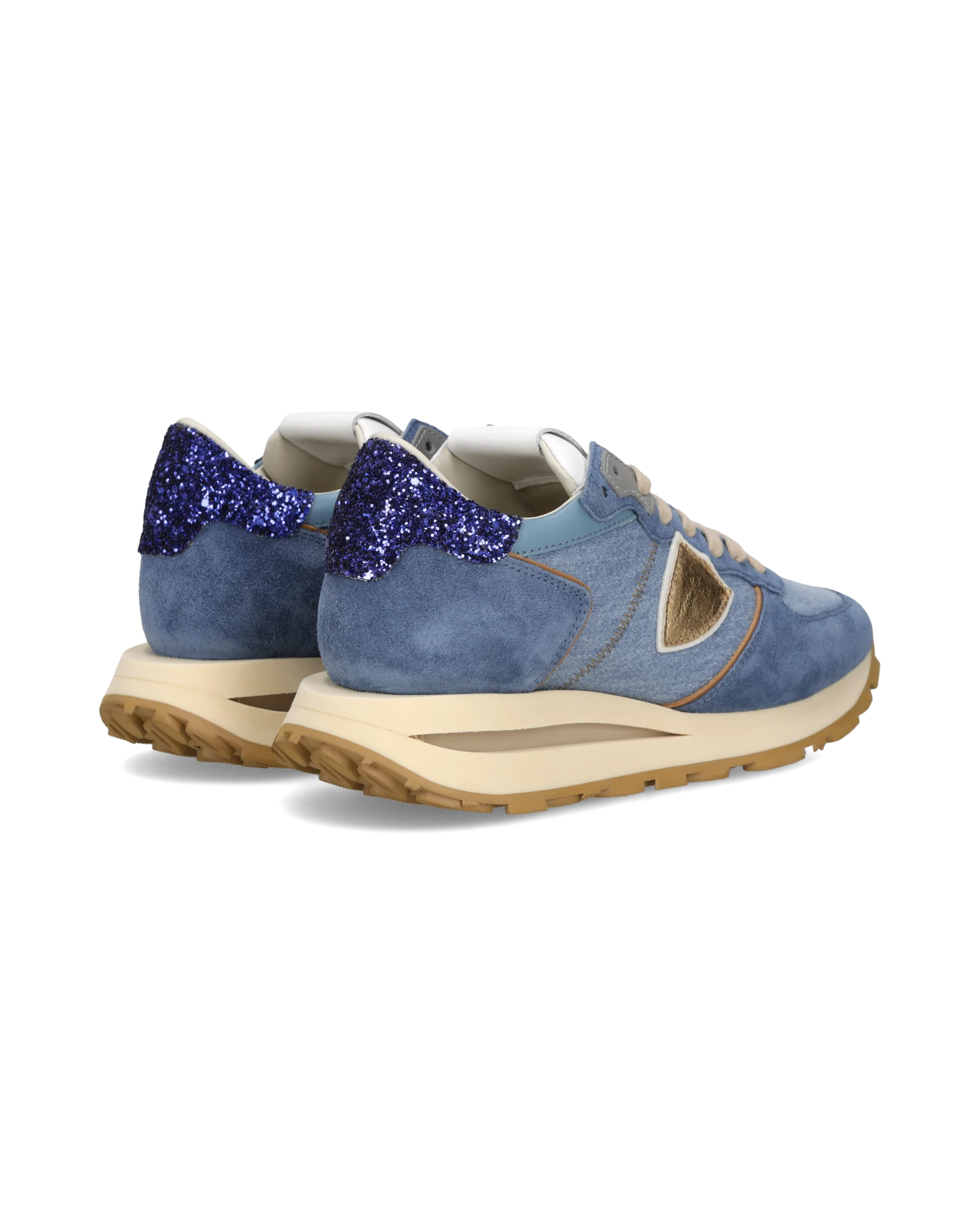 Sneakers Tropez Haute Women, Blue Denim - Image 3