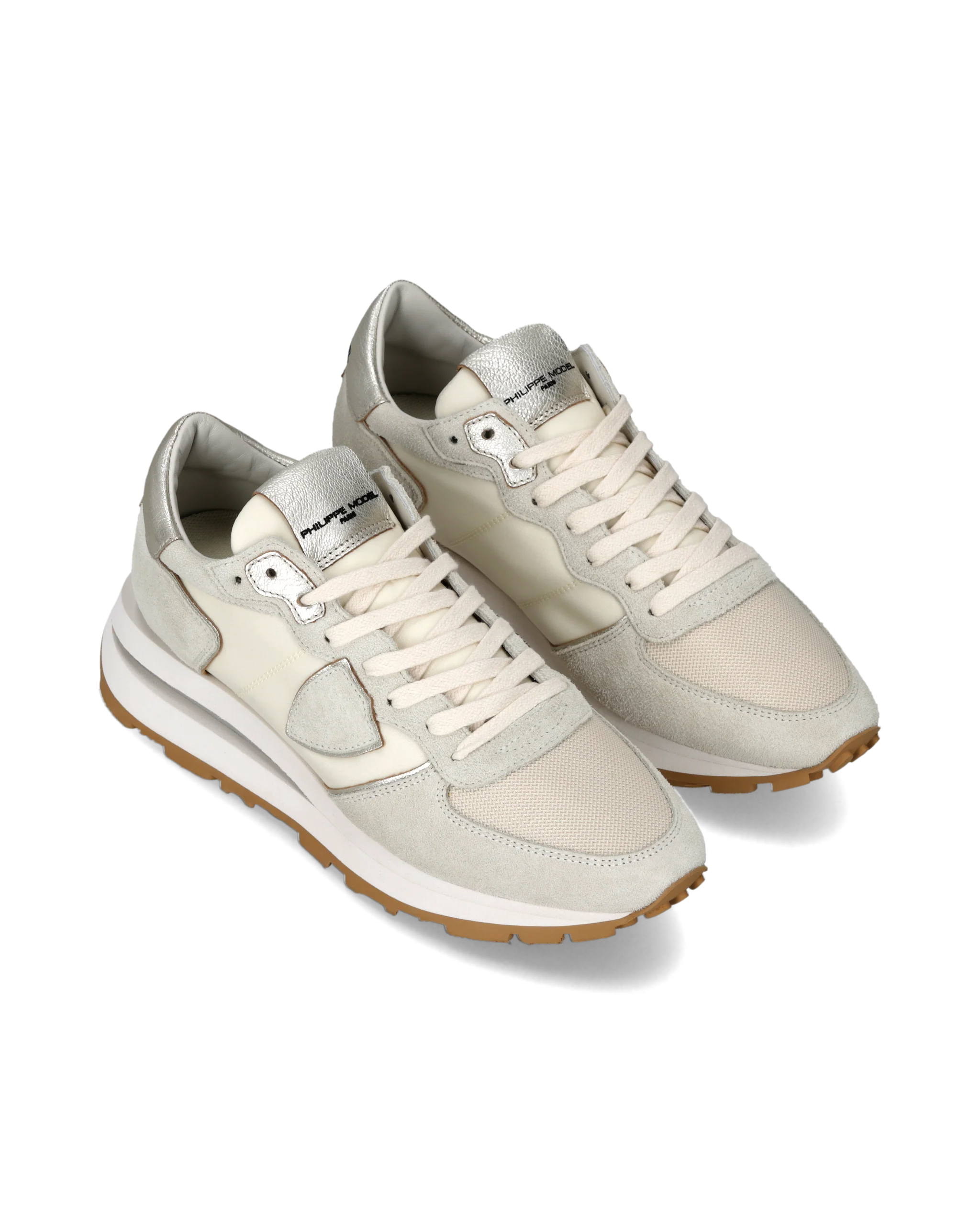 Sneakers Tropez Haute Women with metallic details, Butter - Image 2