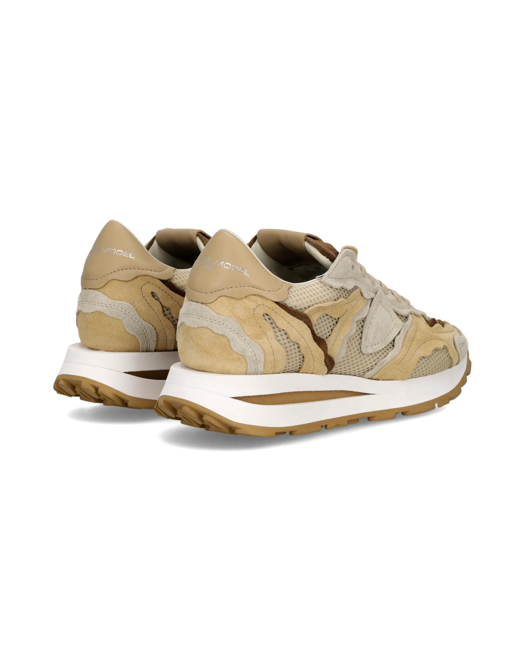 Sneakers Tropez Haute Running Women, Sand Beige - Image 3