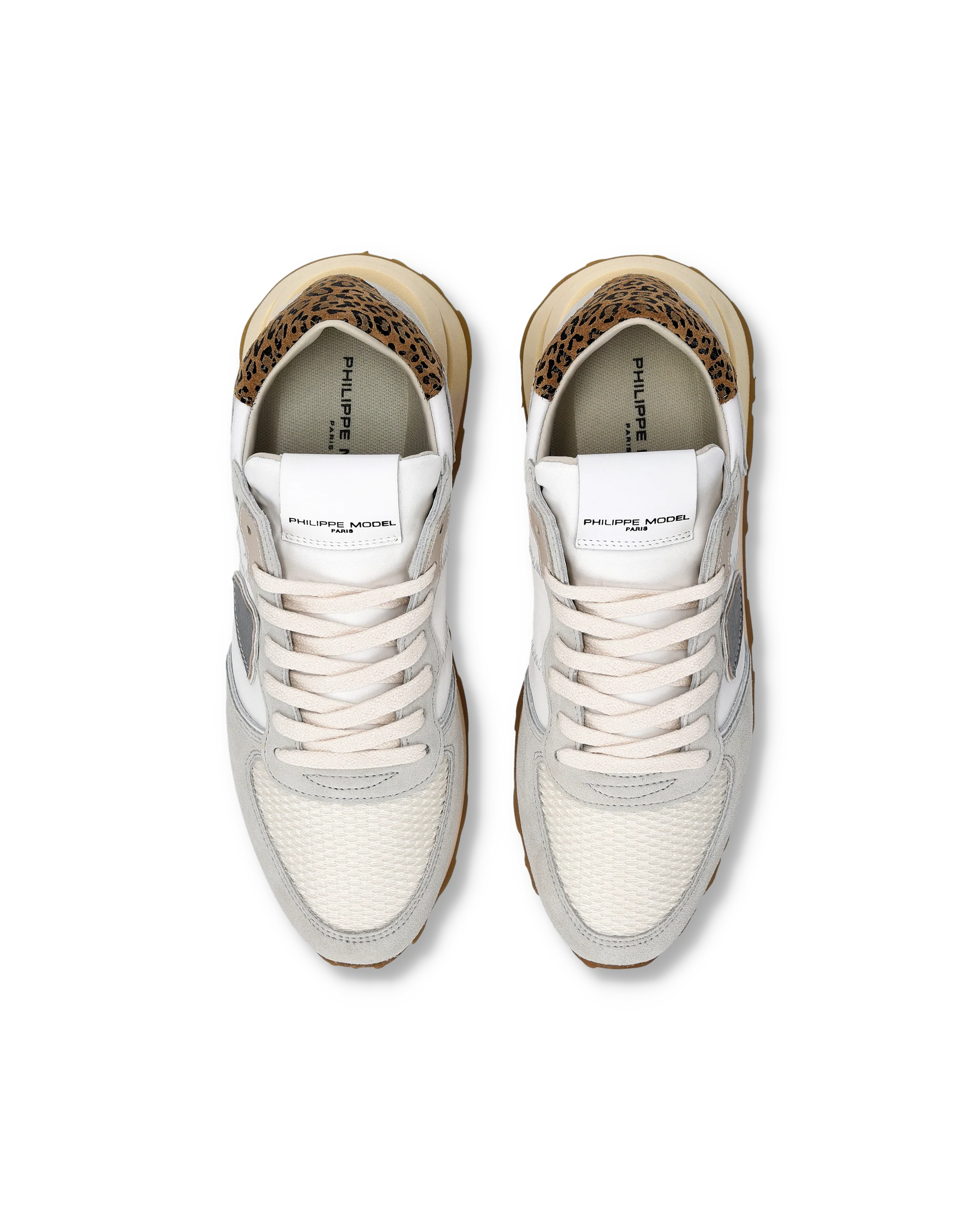 Sneakers Tropez Haute Women, White Beige - Image 4