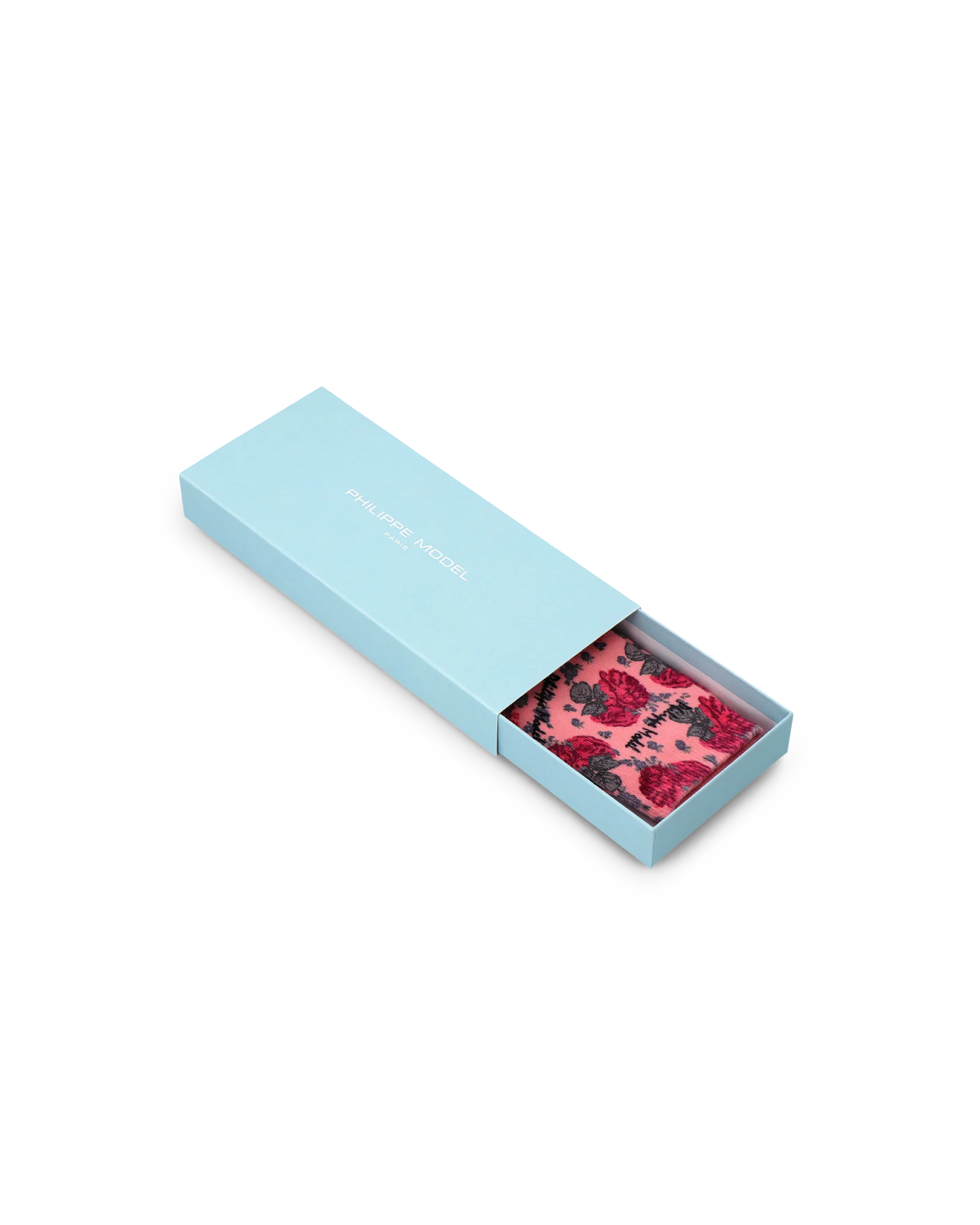 Socks in Cotton, Pink - Image 2
