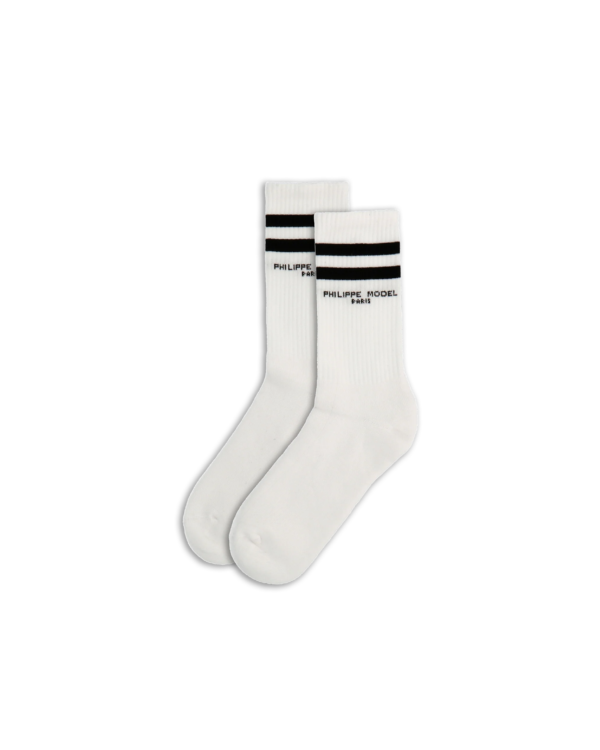 Socks in Cotton, White Black